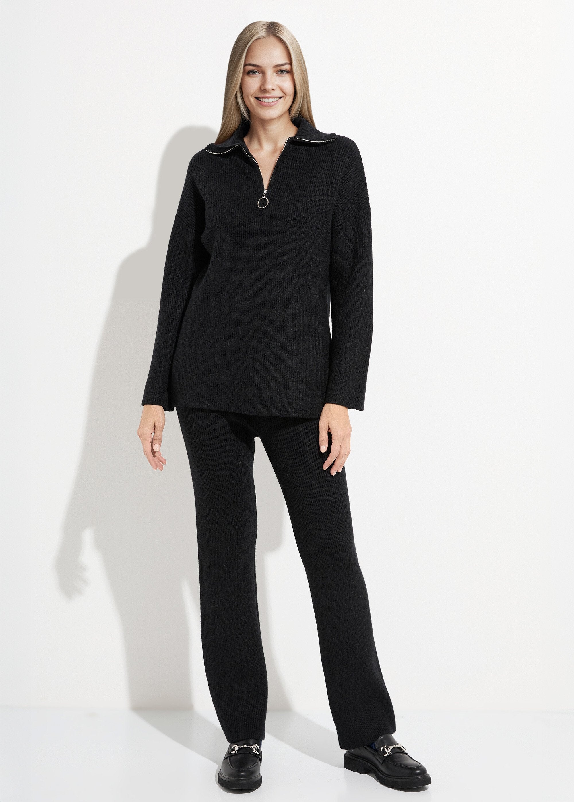 Comfortabele_mollig_gebreide_trucker-trui_Noir_SF1_slim