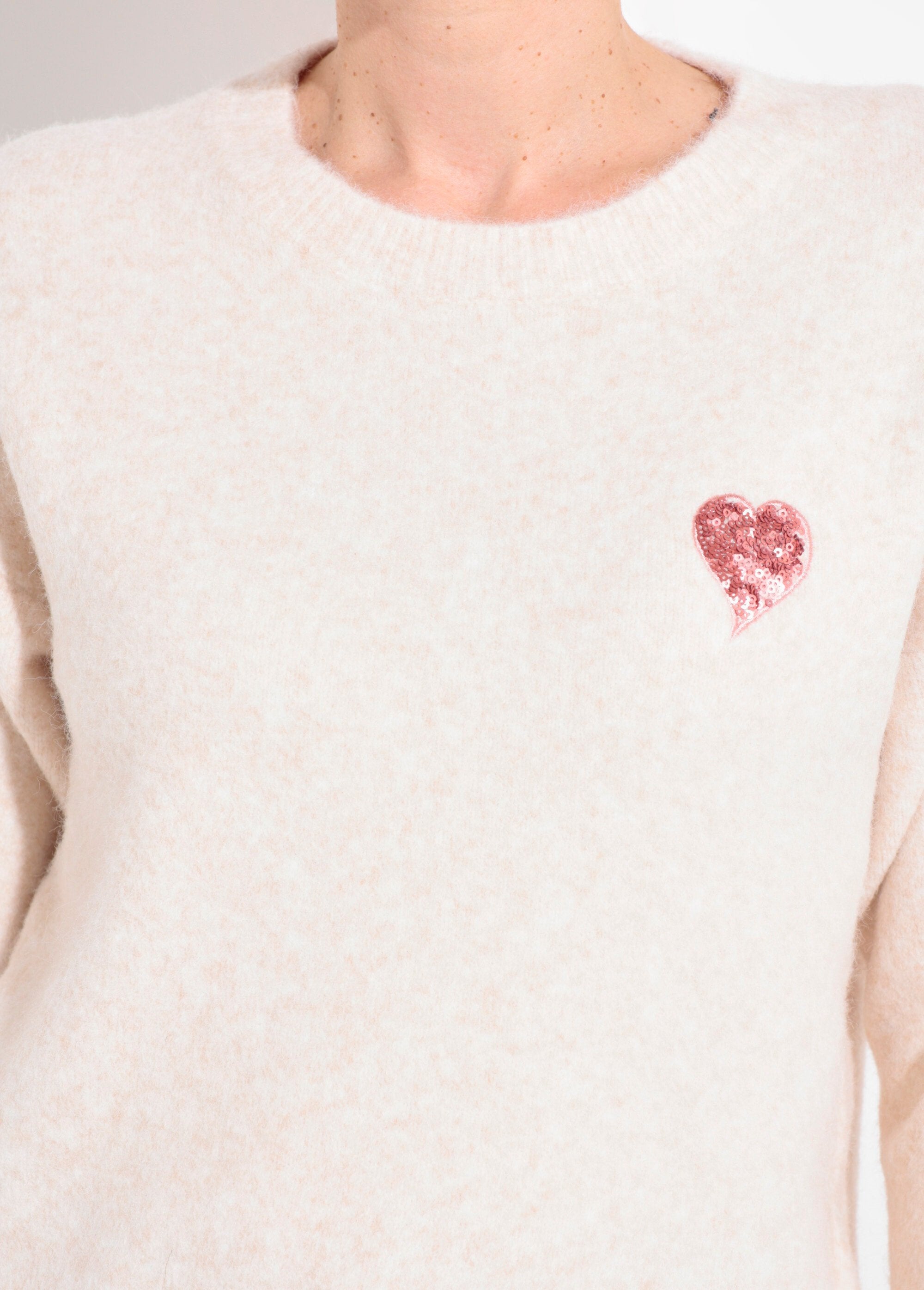 Trui_met_ronde_hals_en_paillettendetail_Beige_clair_DE1_slim