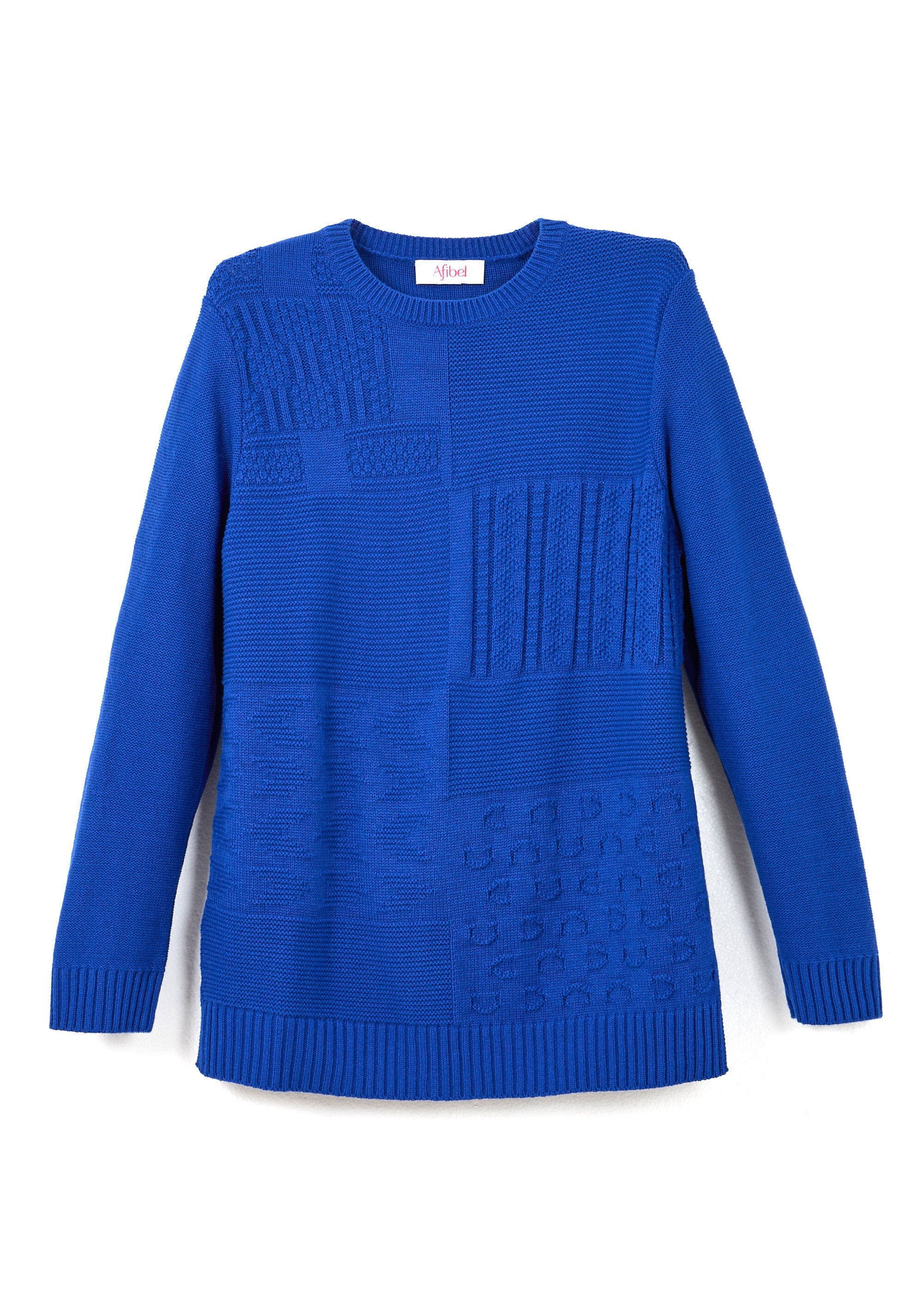 Tuniek_met_lange_mouwen_en_ronde_hals_Bleu_AP1_slim