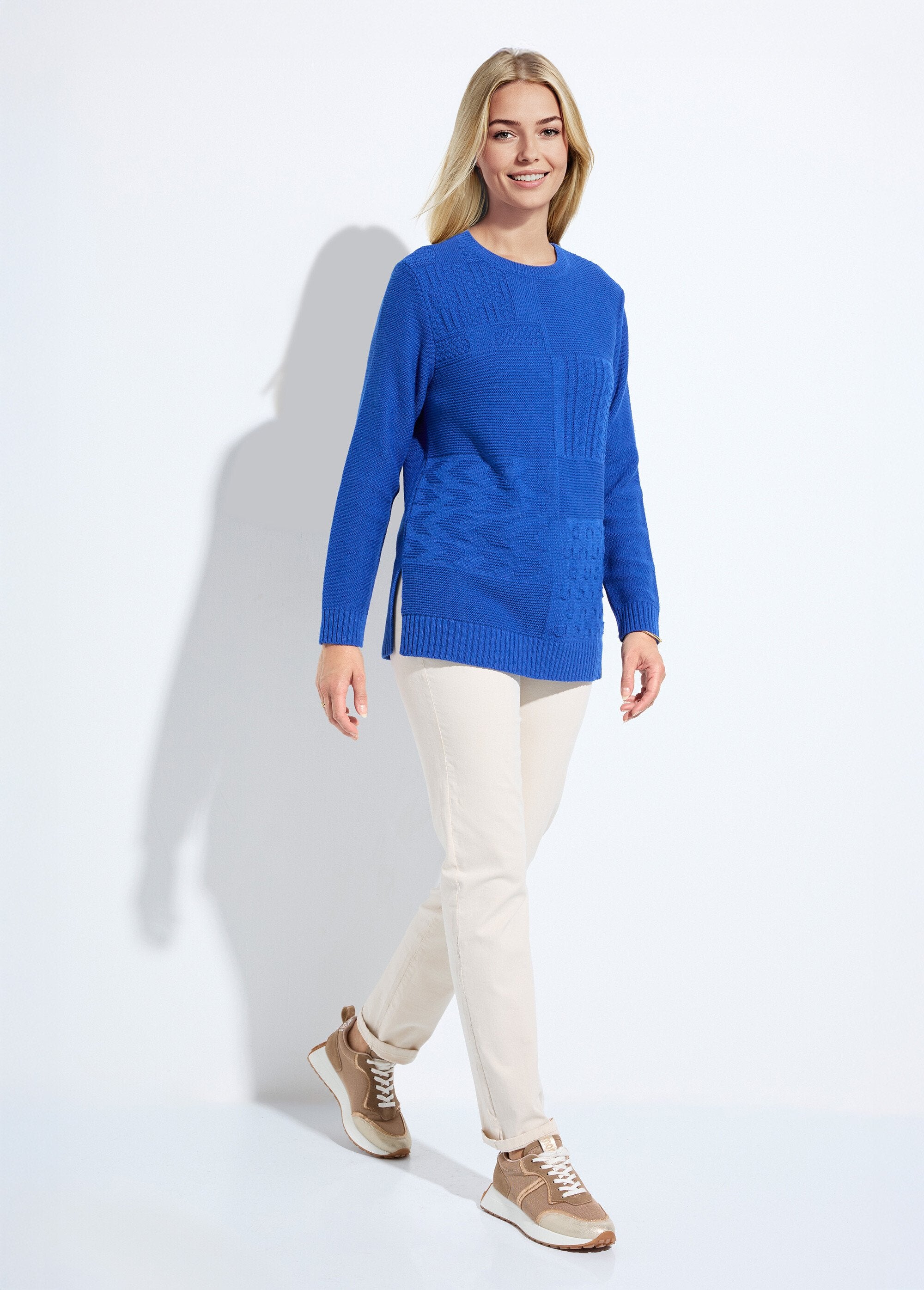 Tuniek_met_lange_mouwen_en_ronde_hals_Bleu_SF1_slim