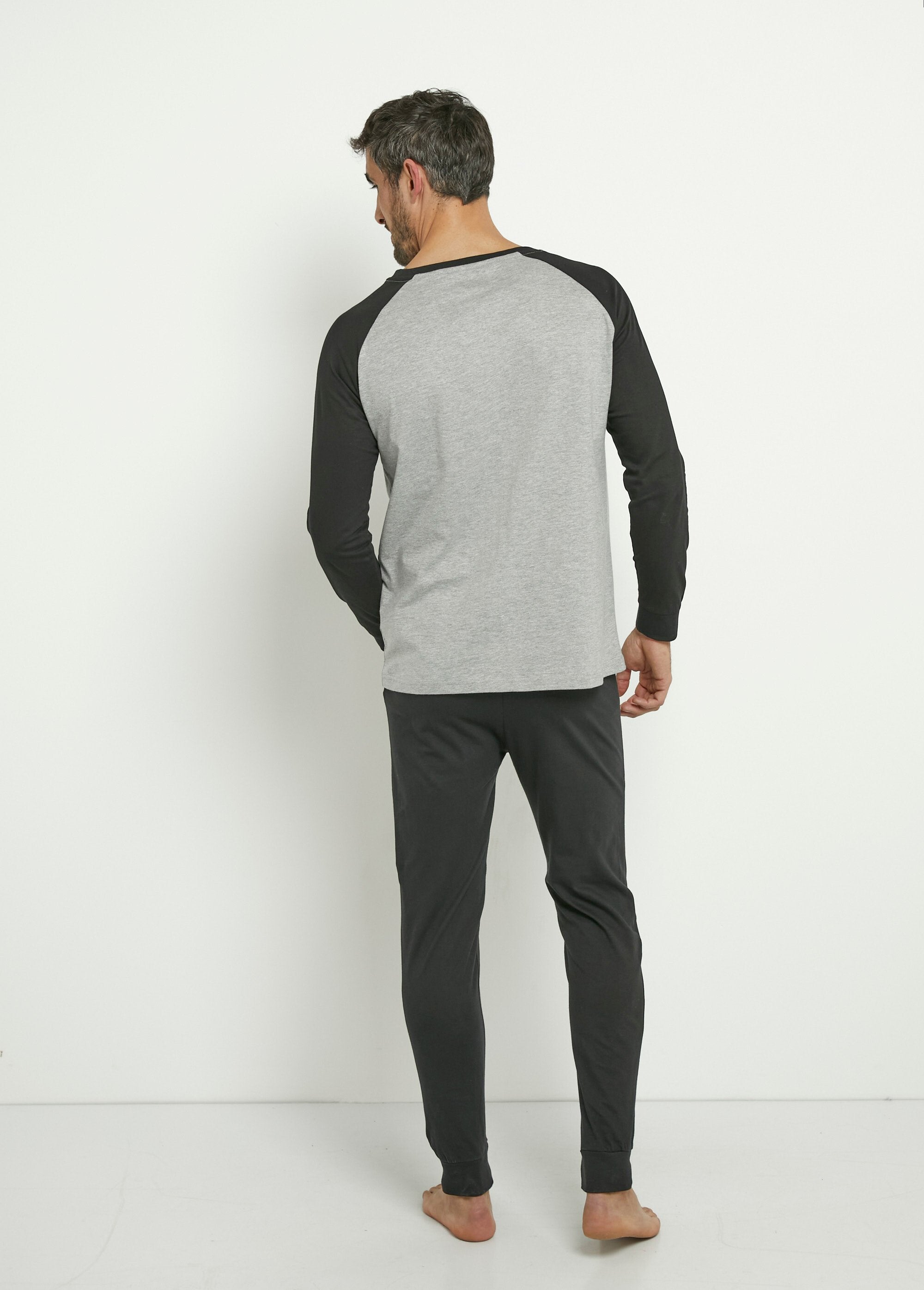 Lange_katoenen_pyjama_met_logo_Noir_DO1_slim