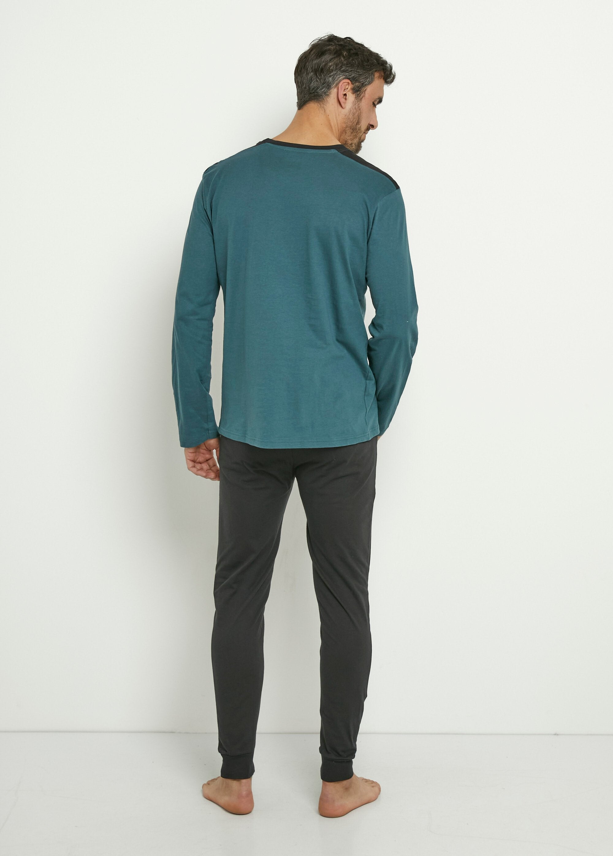 Gestreepte_pyjama_met_lange_mouwen_Vert_DO1_slim