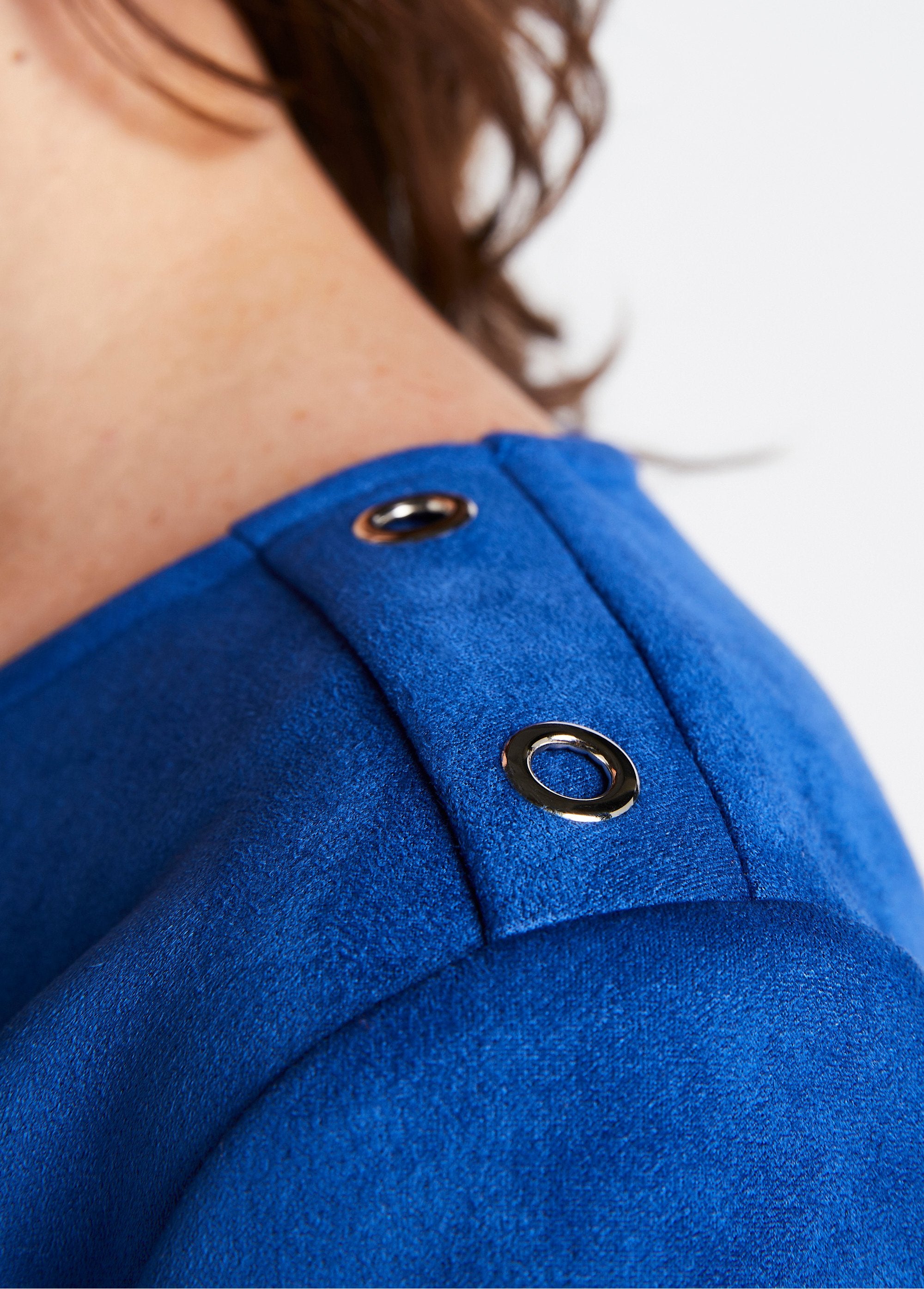 Korte_volle_jurk_in_effen_suède_Blauw_DE2_slim