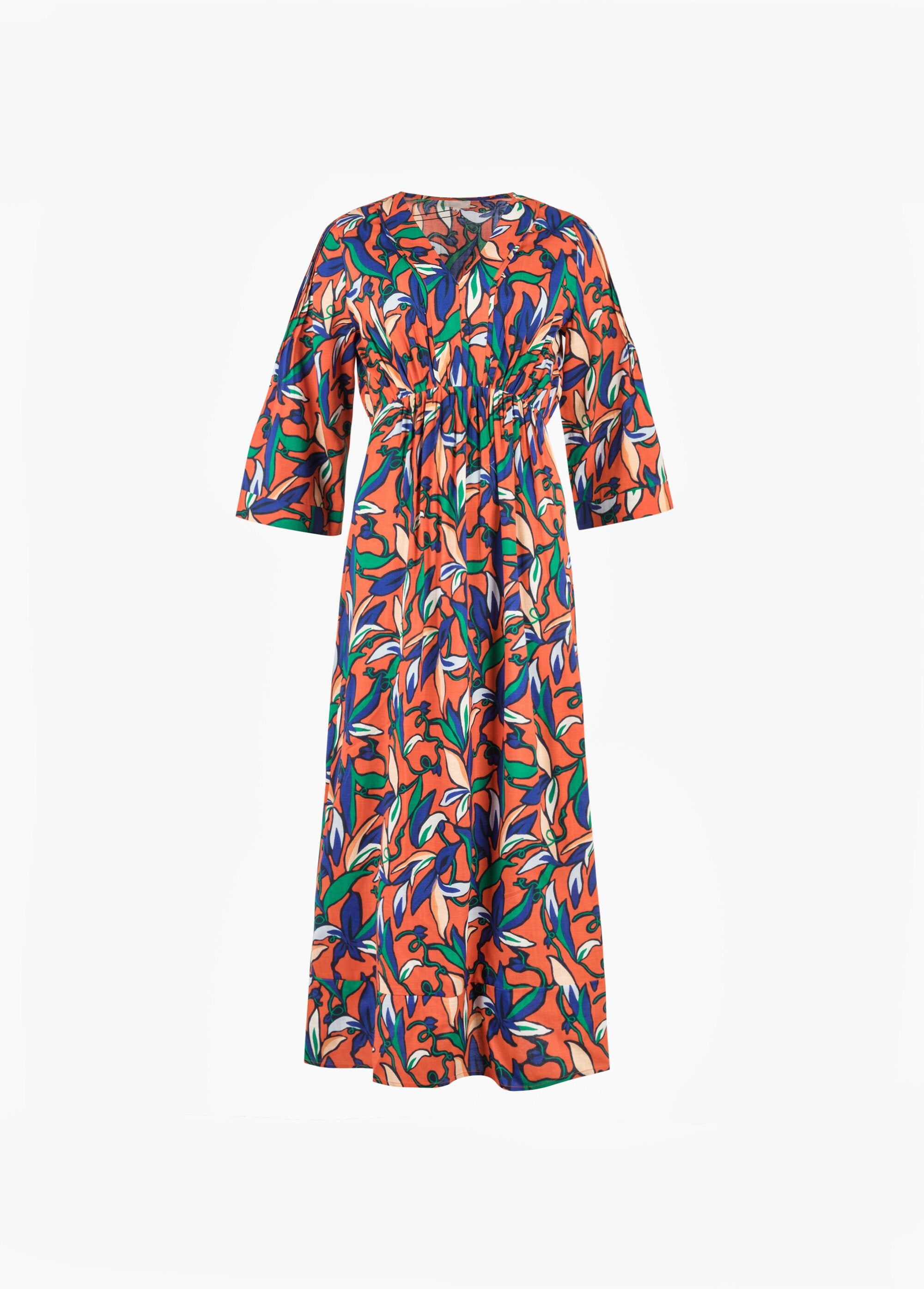 Lange_soepel_vallende_jurk_Oranje_afdrukken_AP1_slim