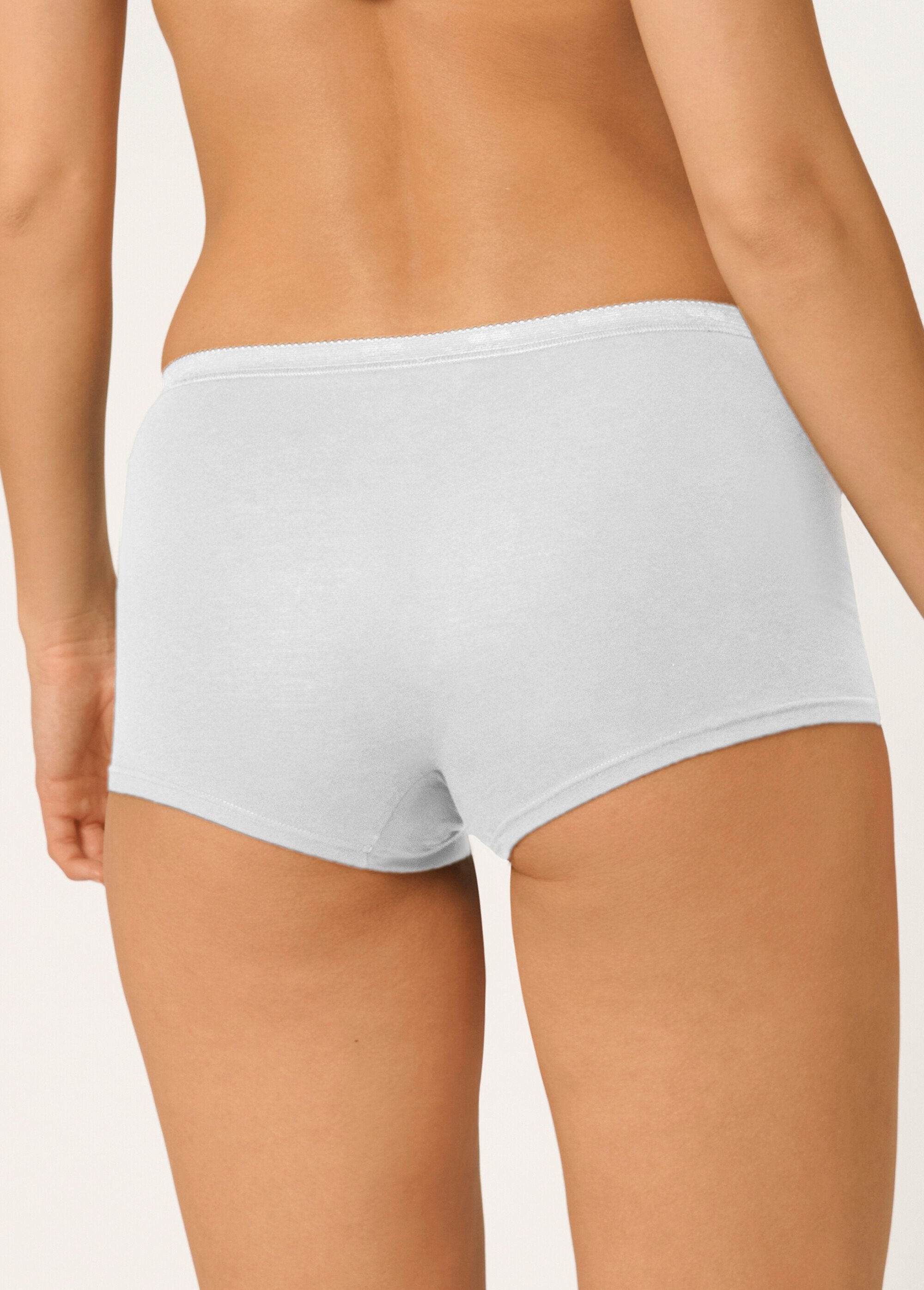 ®_Sloggi_-_Basic+_katoenen_stretch_shorts,_effen_Blanc_DO1_slim