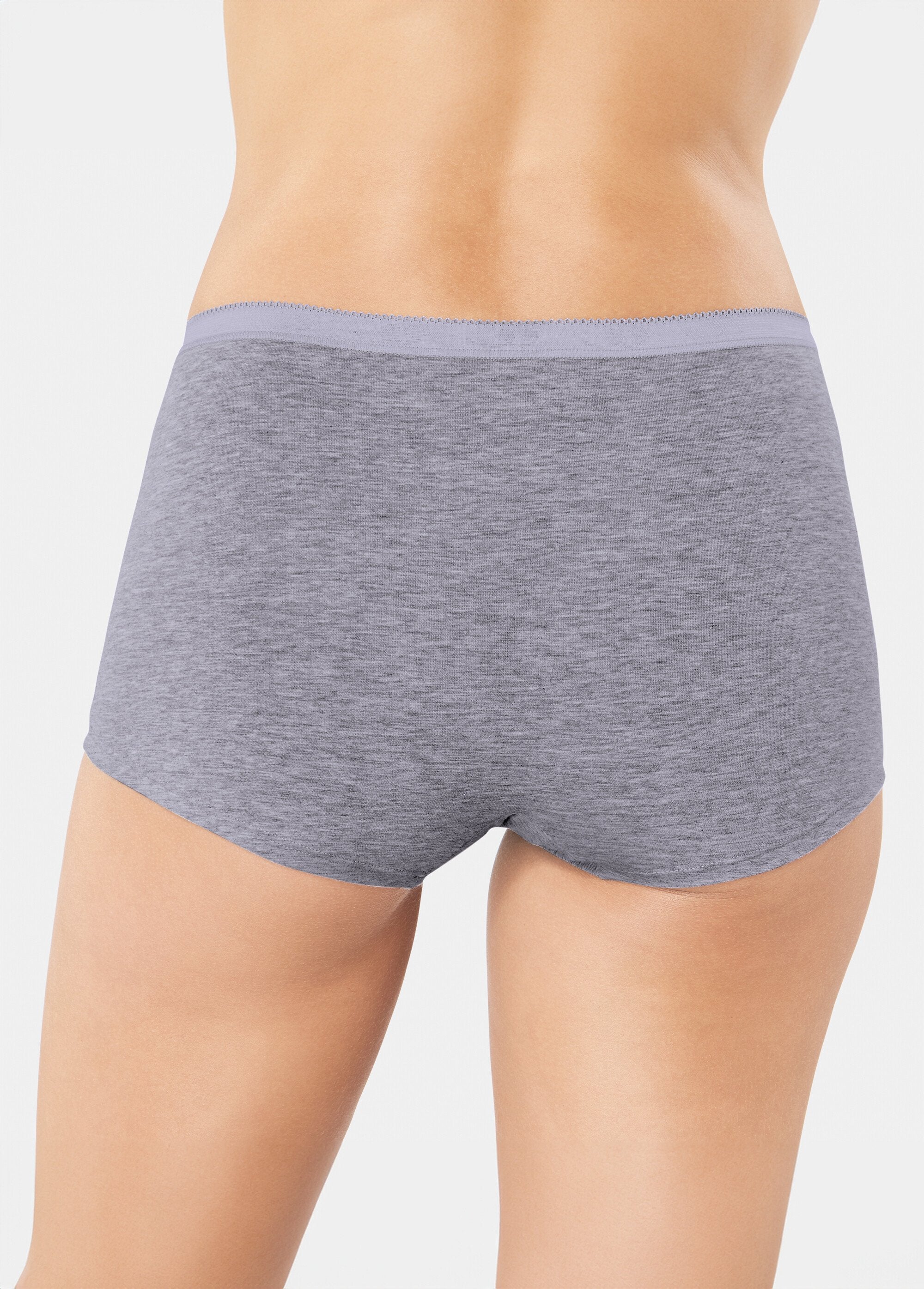 ®_Sloggi_-_Basic+_katoenen_stretch_shorts,_effen_Gris_DO1_slim
