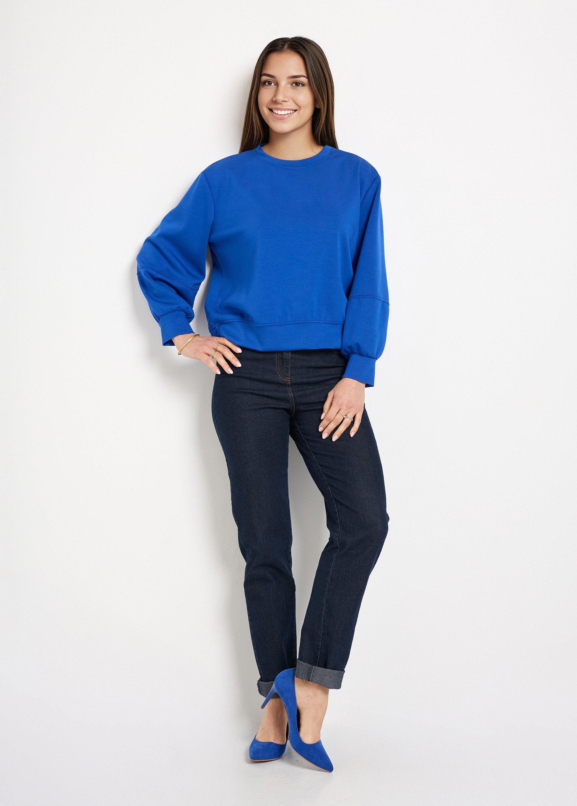 Zacht_gebreid_sweatshirt_met_ronde_hals_Bleu_vif_SF1_slim