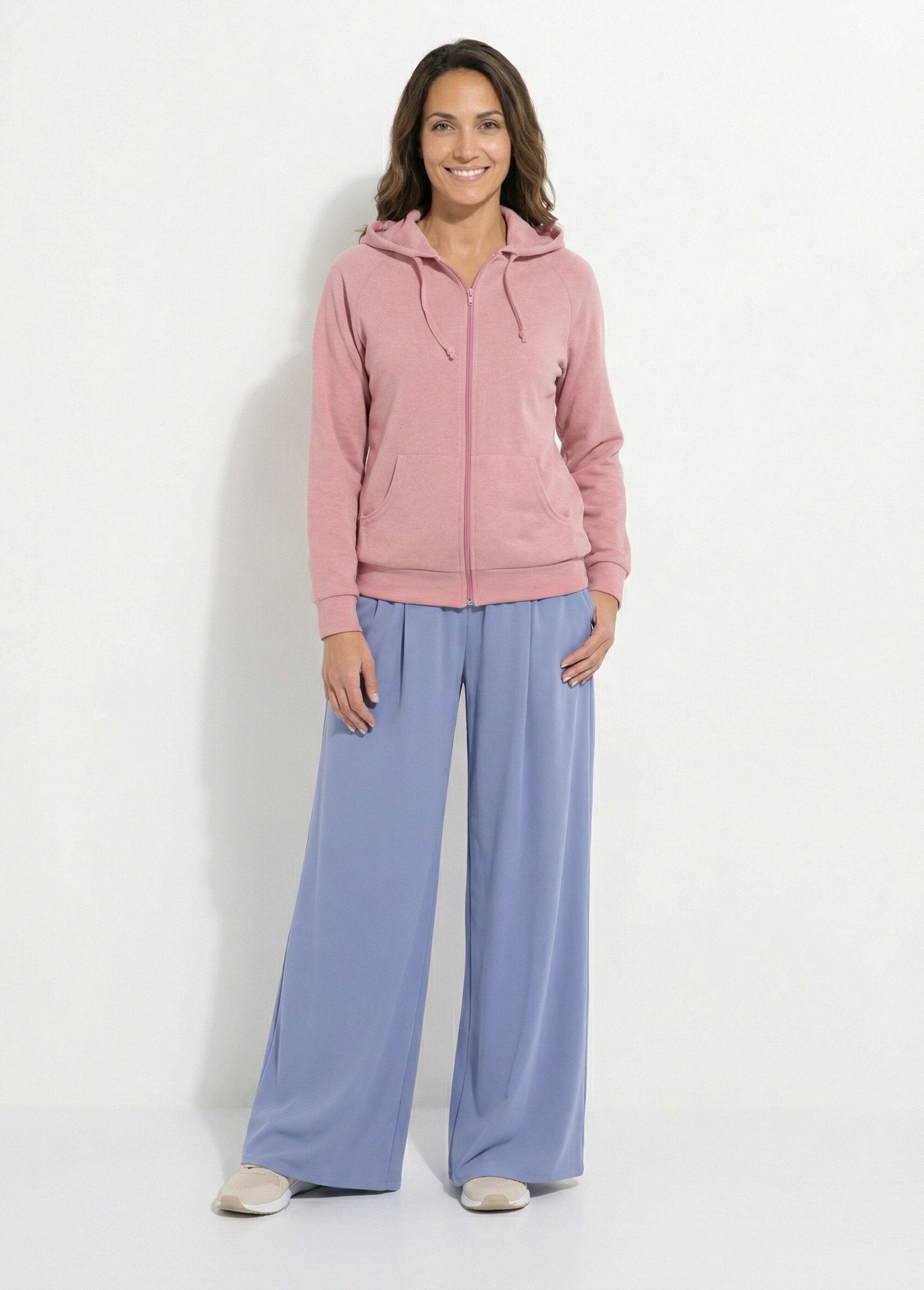 Scratch_fleece_hoodie_met_rits_Rose_SF1_slim