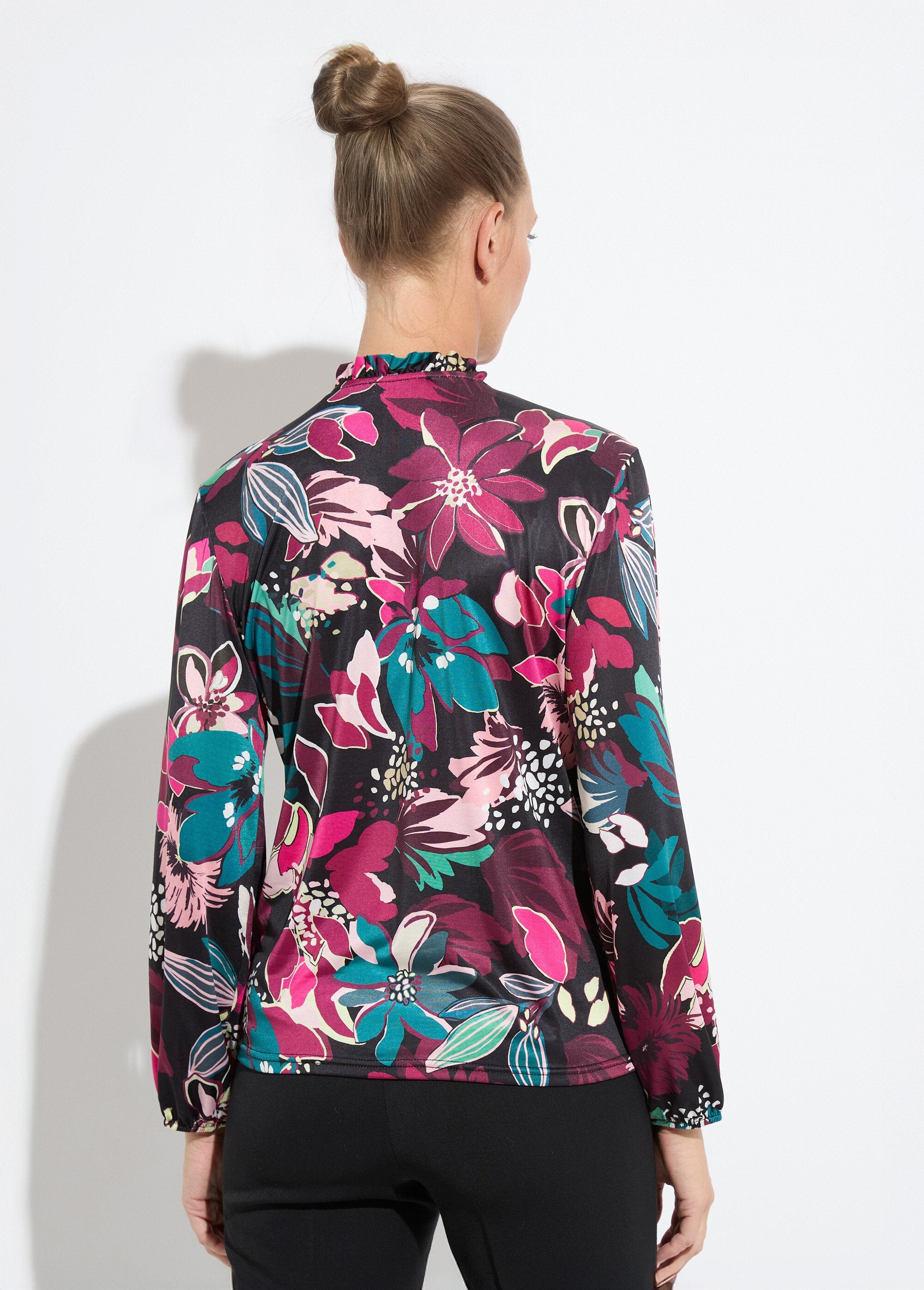 T-shirt_met_opstaande_kraag_met_bloemenprint_Imprime_fuchsia_DO1_slim