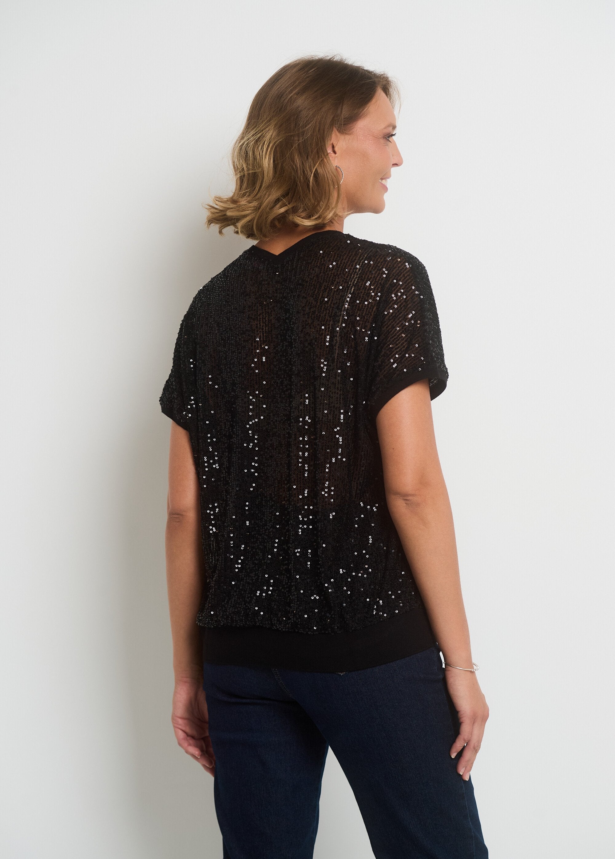 T-shirt_met_pailletten_V-hals_Noir_uni_DO1_slim
