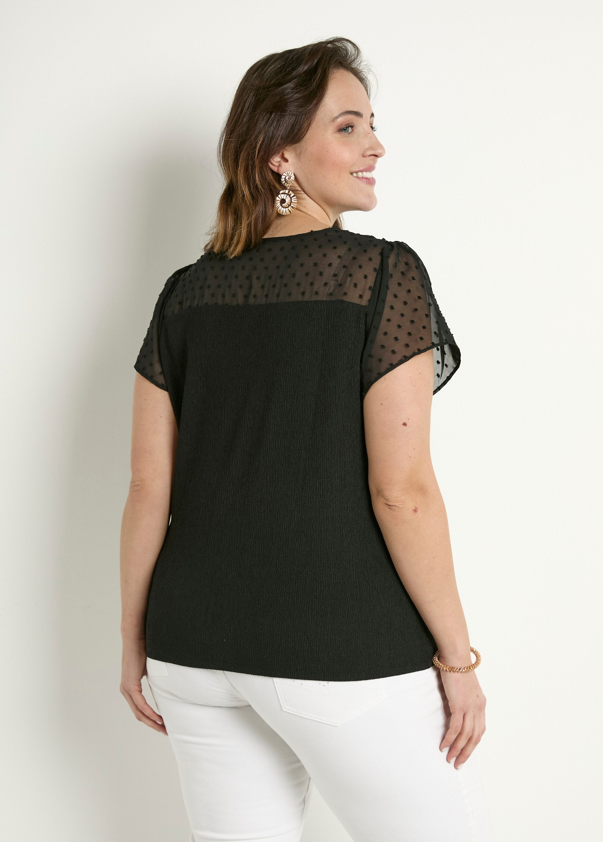 T-shirt_col_V_plumetis_manches_courtes_Noir_DO1_curvy