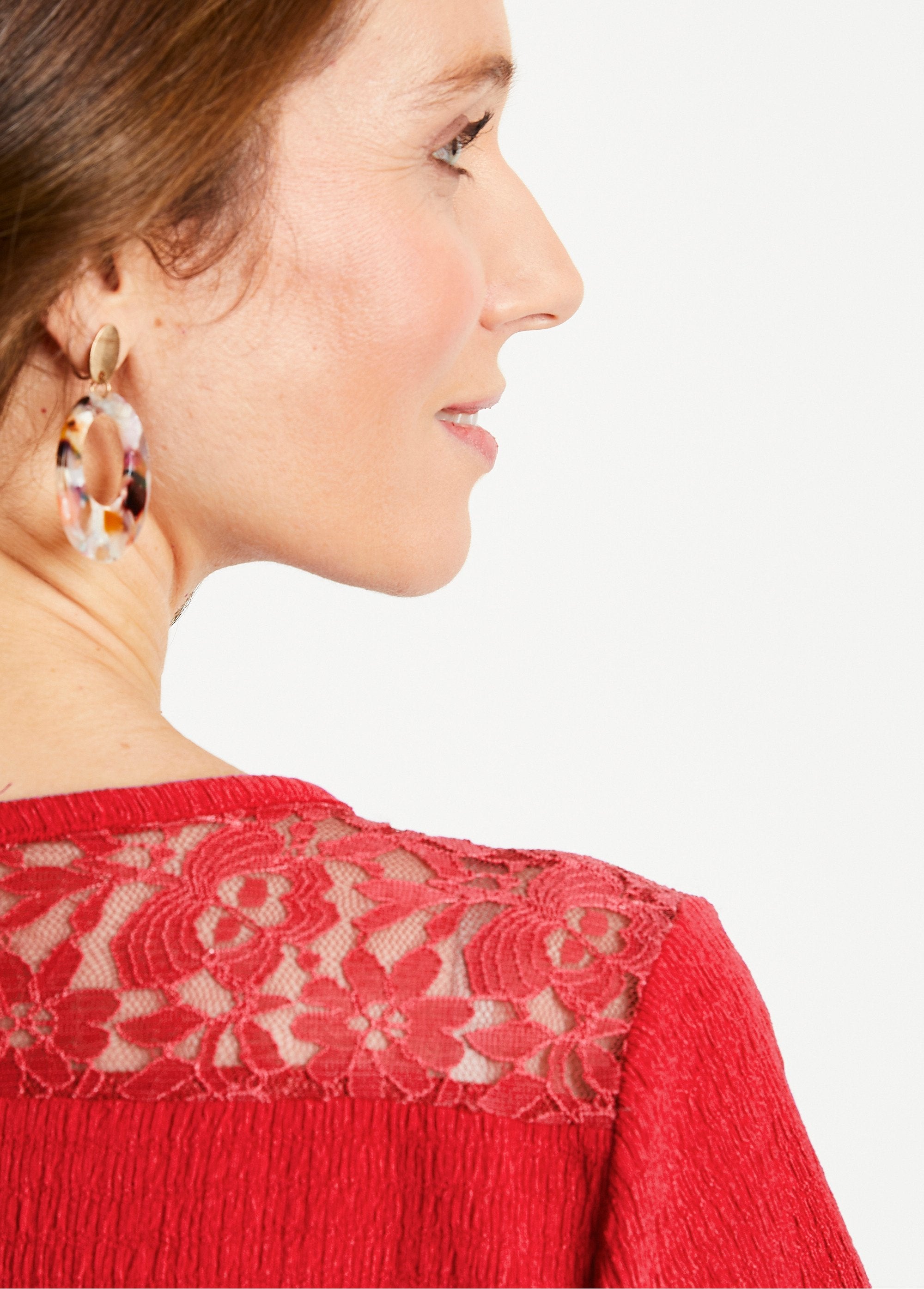 Kort_kanten_T-shirt_Rood_DE2_slim