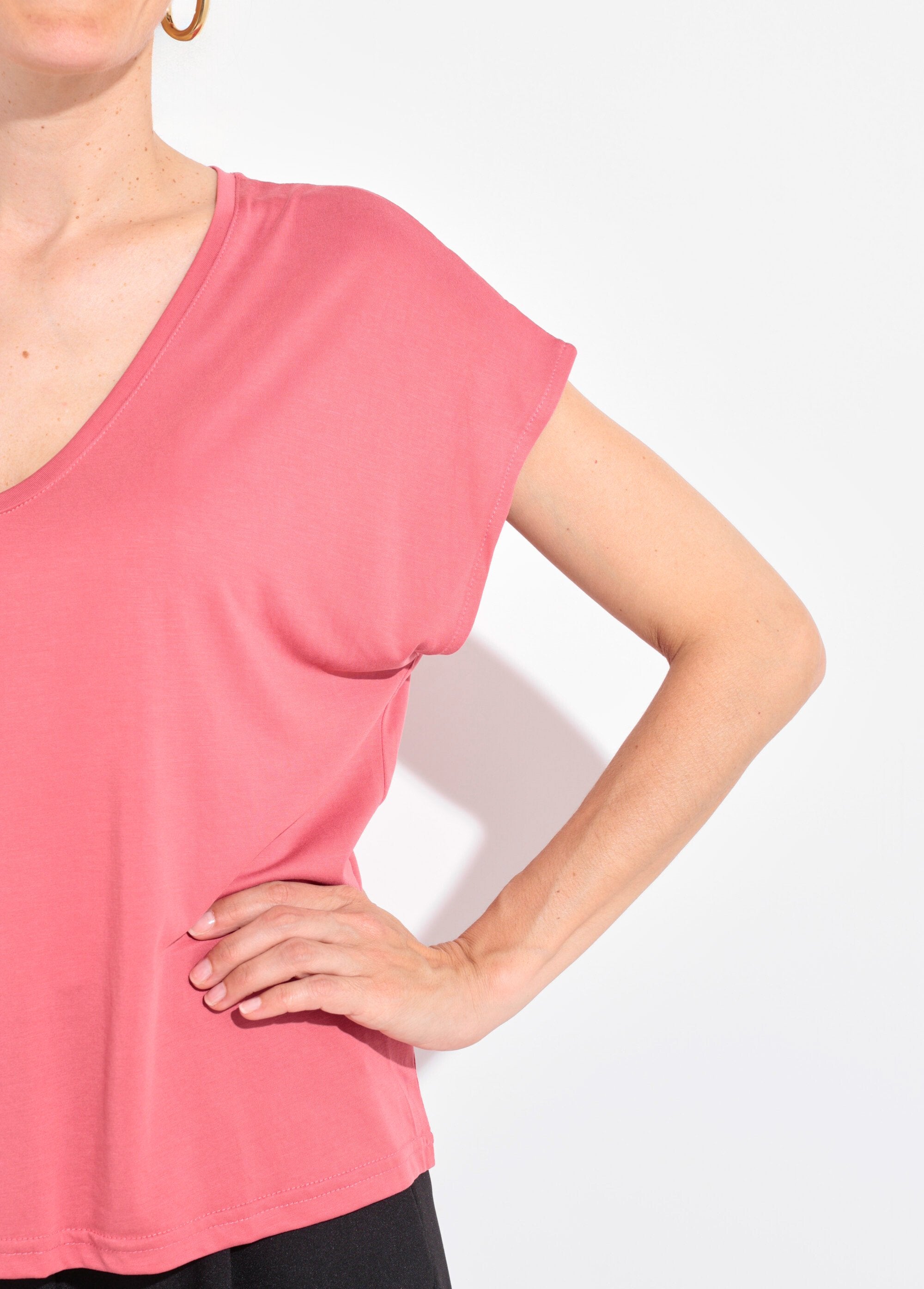 Los_T-shirt_met_korte_mouwen_Rose_blush_DE2_slim