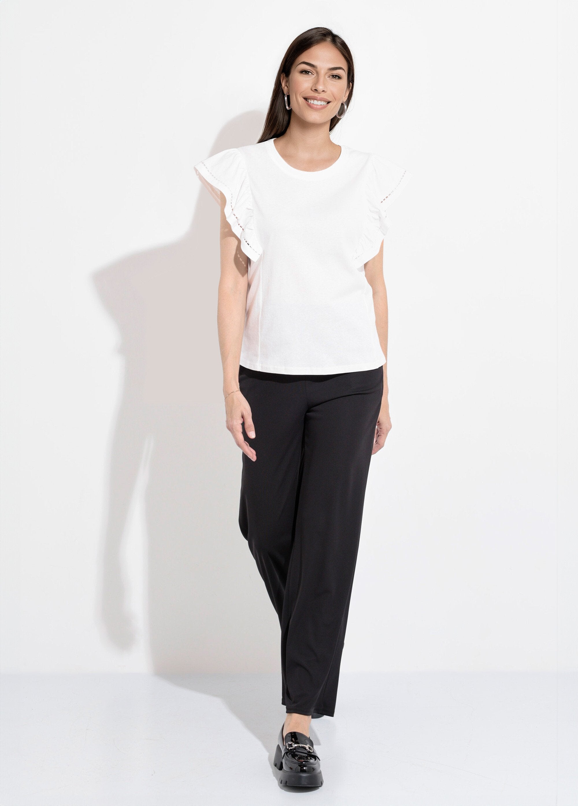 Opengewerkt_T-shirt_met_korte_mouwen_en_ruches_Blanc_SF1_slim