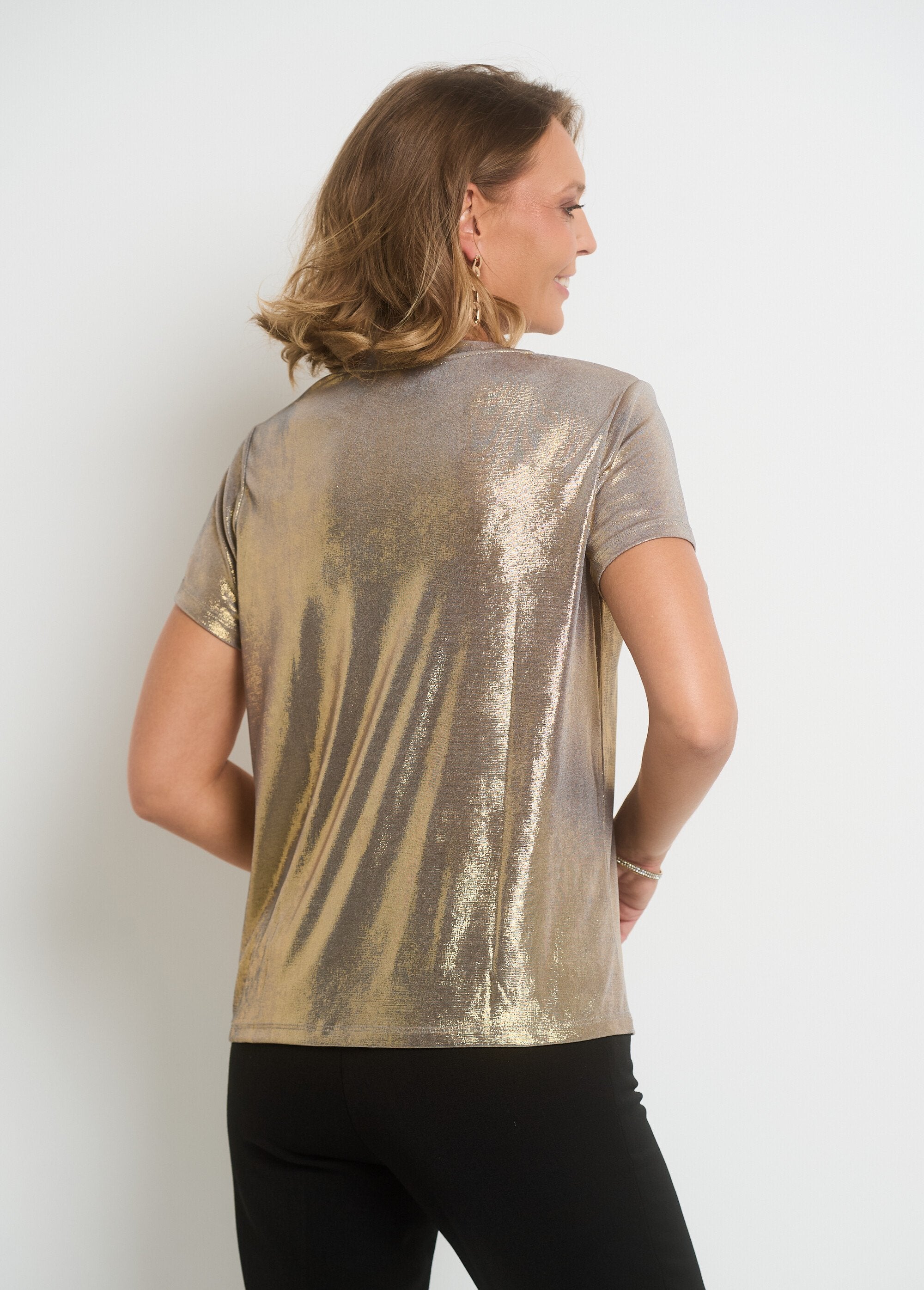 Metallic_T-shirt_met_korte_mouwen_Or_DO1_slim