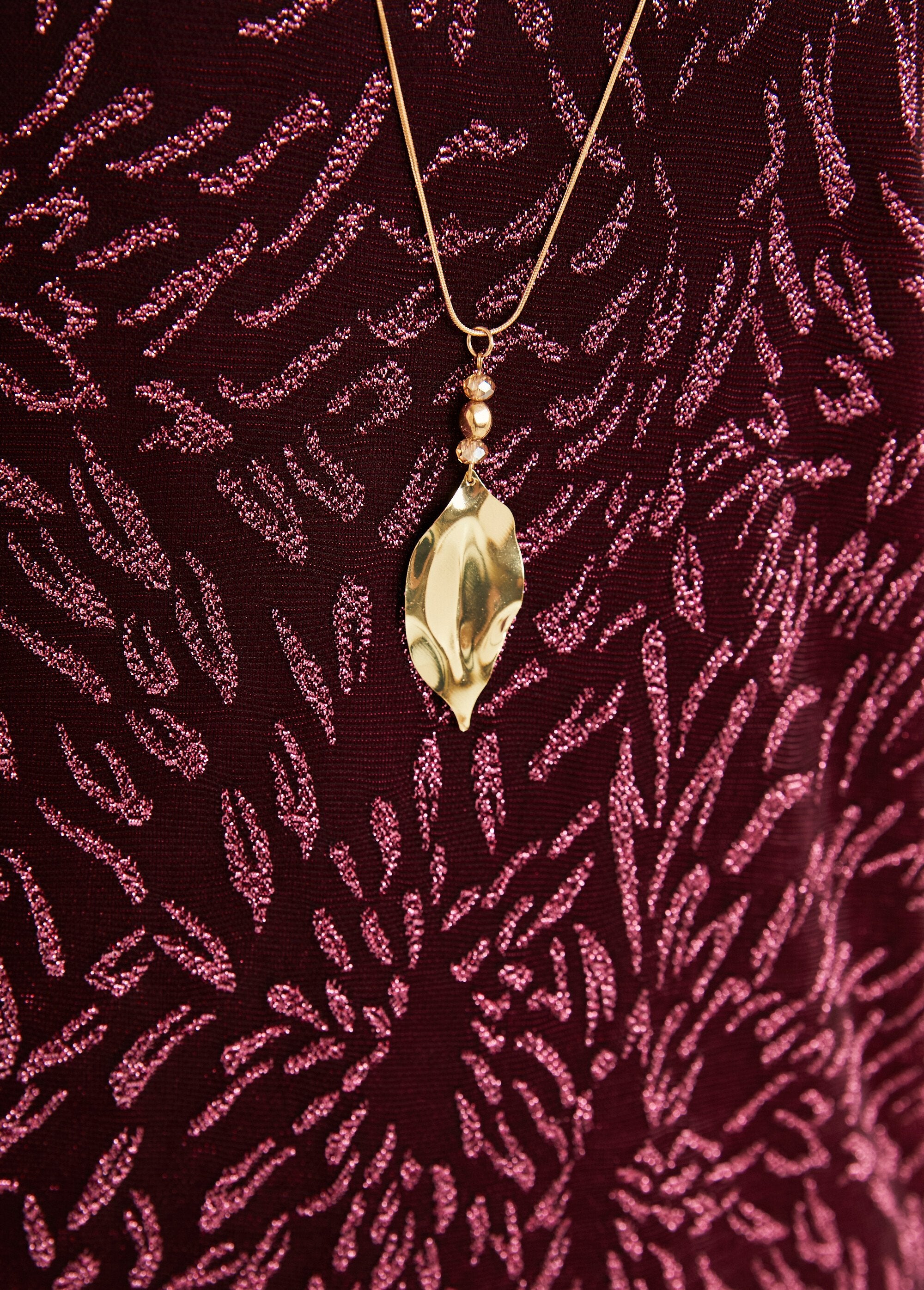 Lang_T-shirt_van_bedrukt_mesh_met_ronde_hals_Rose_DE2_slim