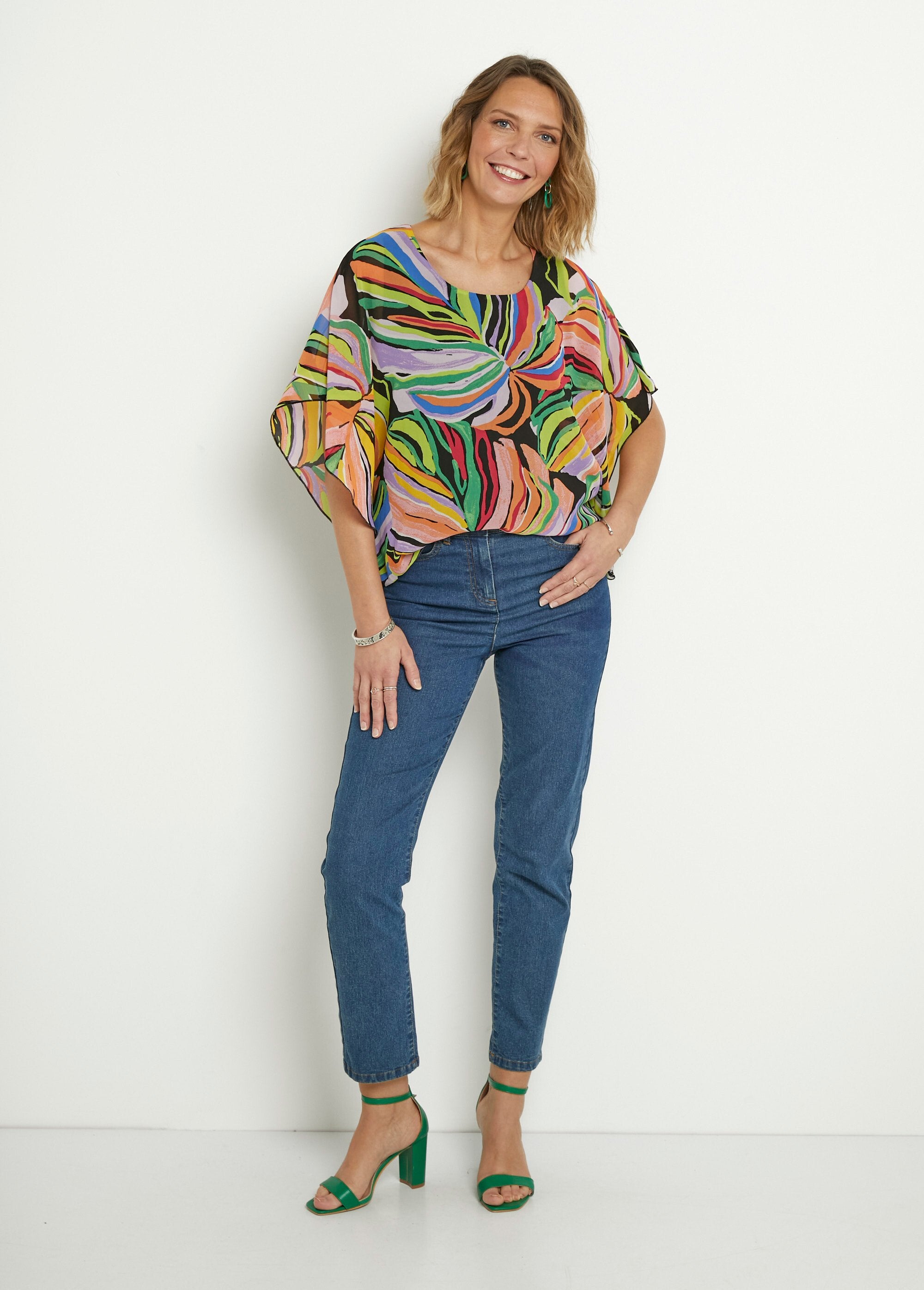 Losvallende_tuniek_met_popbladerenprint_Multicolore_SF1_slim