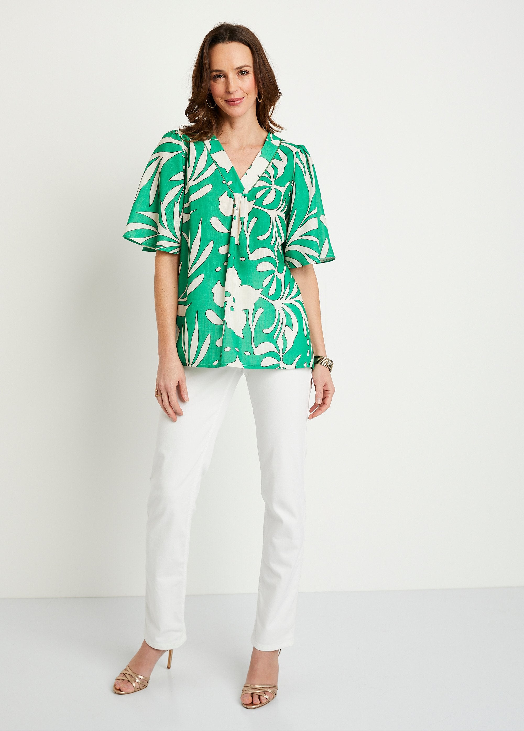 Lange_losse_linnen_tuniek_Groen_en_ecru_SF1_slim