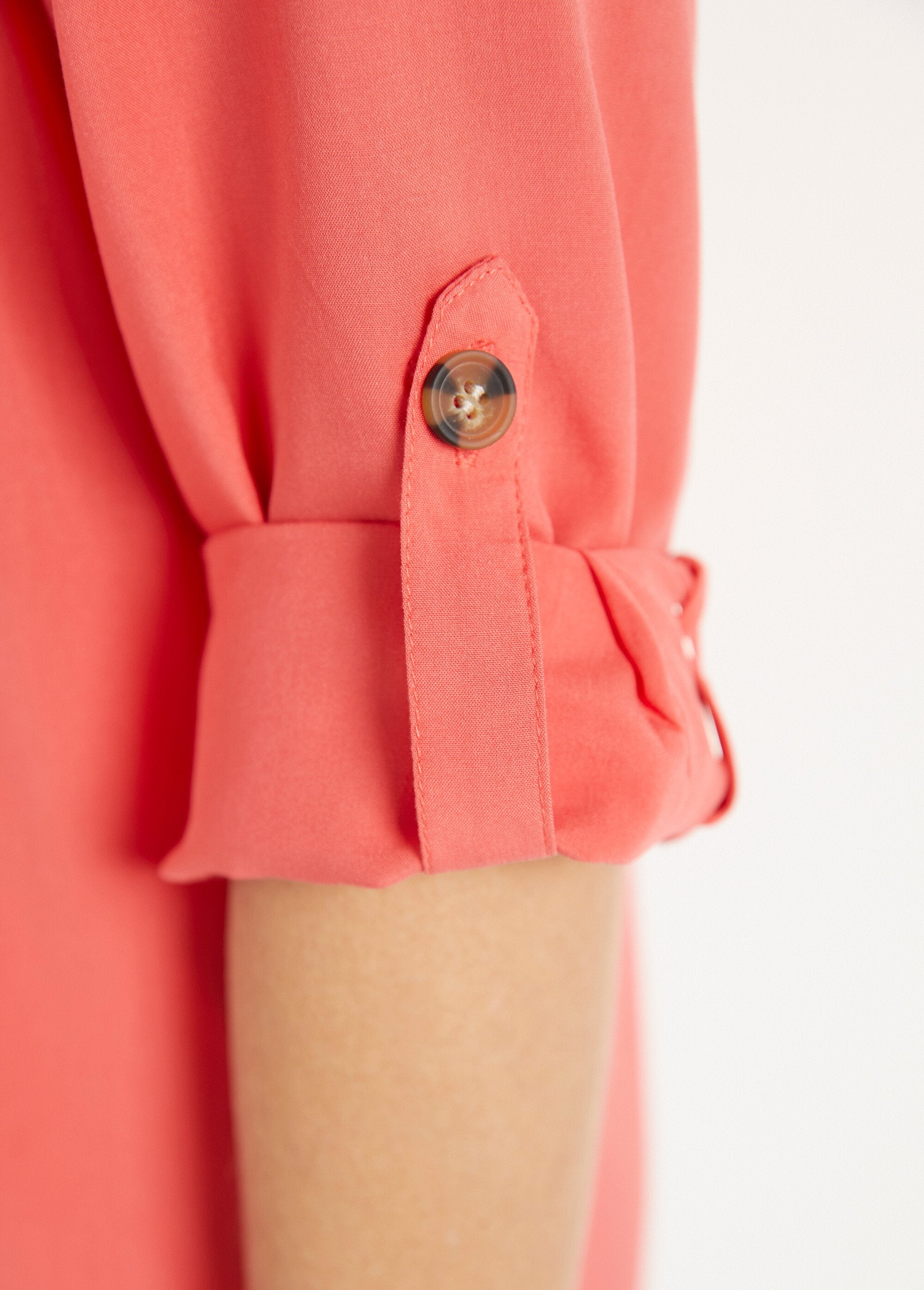 Lange_losvallende_tuniek_met_3/4_mouwen_Corail_DE4_slim