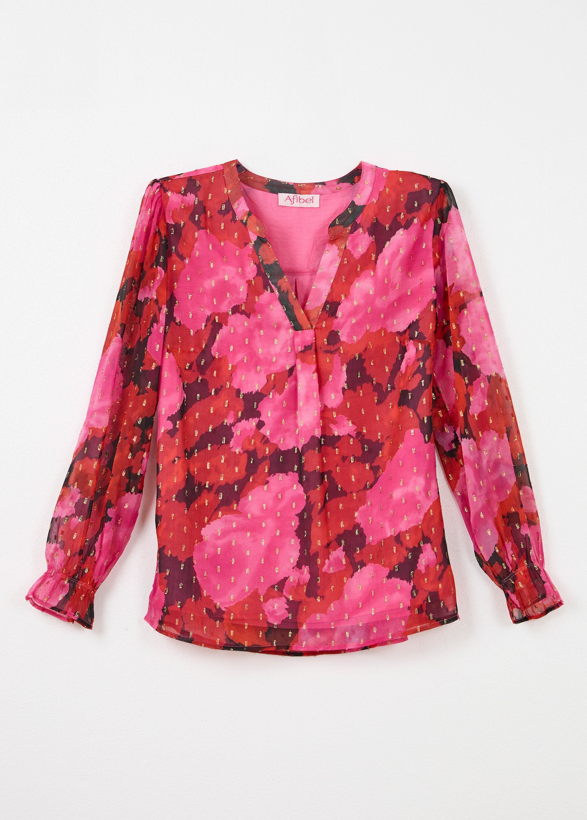 Bedrukte_voile_tuniek_met_V-hals_en_gouden_motieven_Rouge_et_noir_AP1_slim