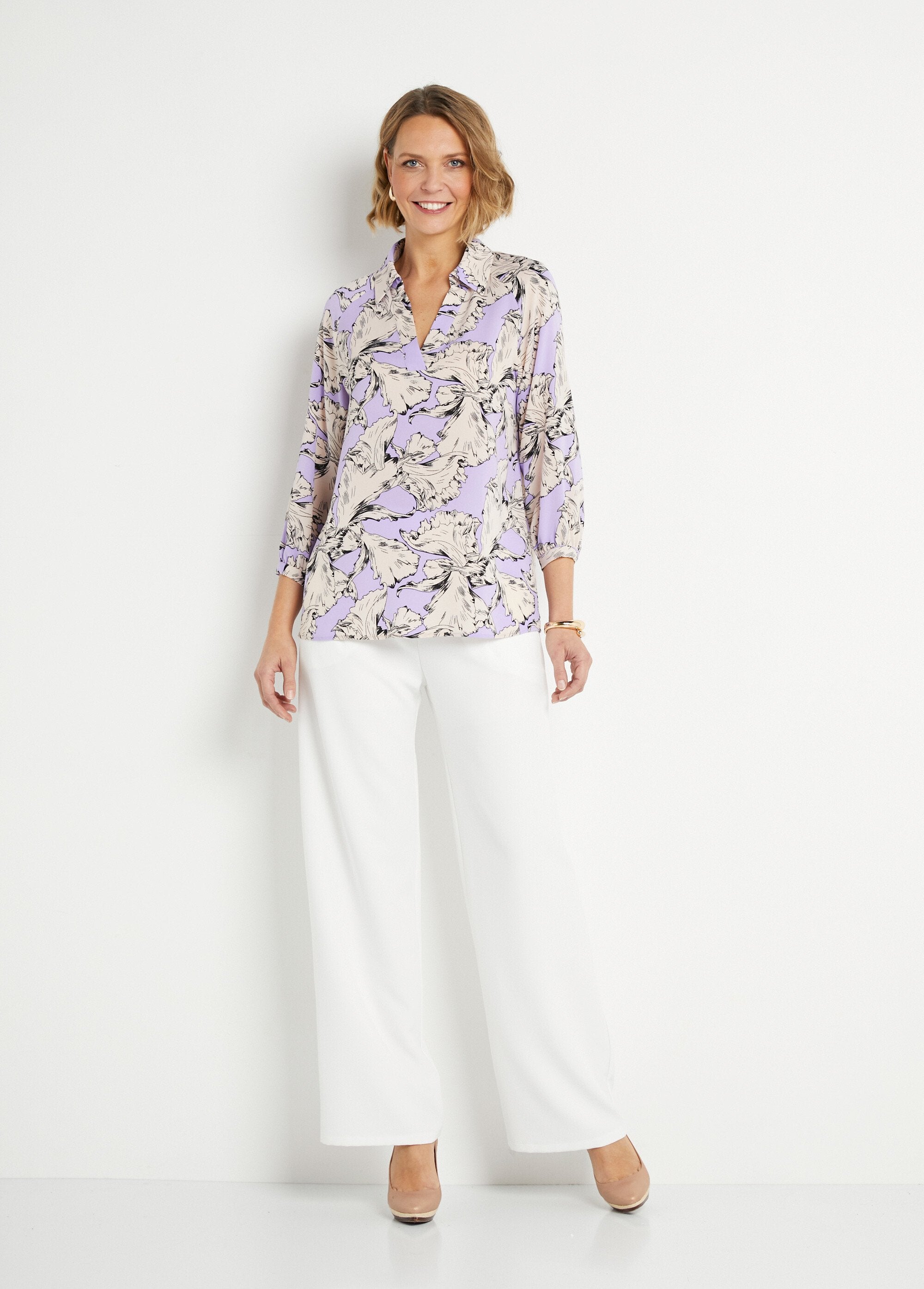 Lange_tuniek_met_grafische_overhemdkraag_Violet_et_blanc_SF1_slim