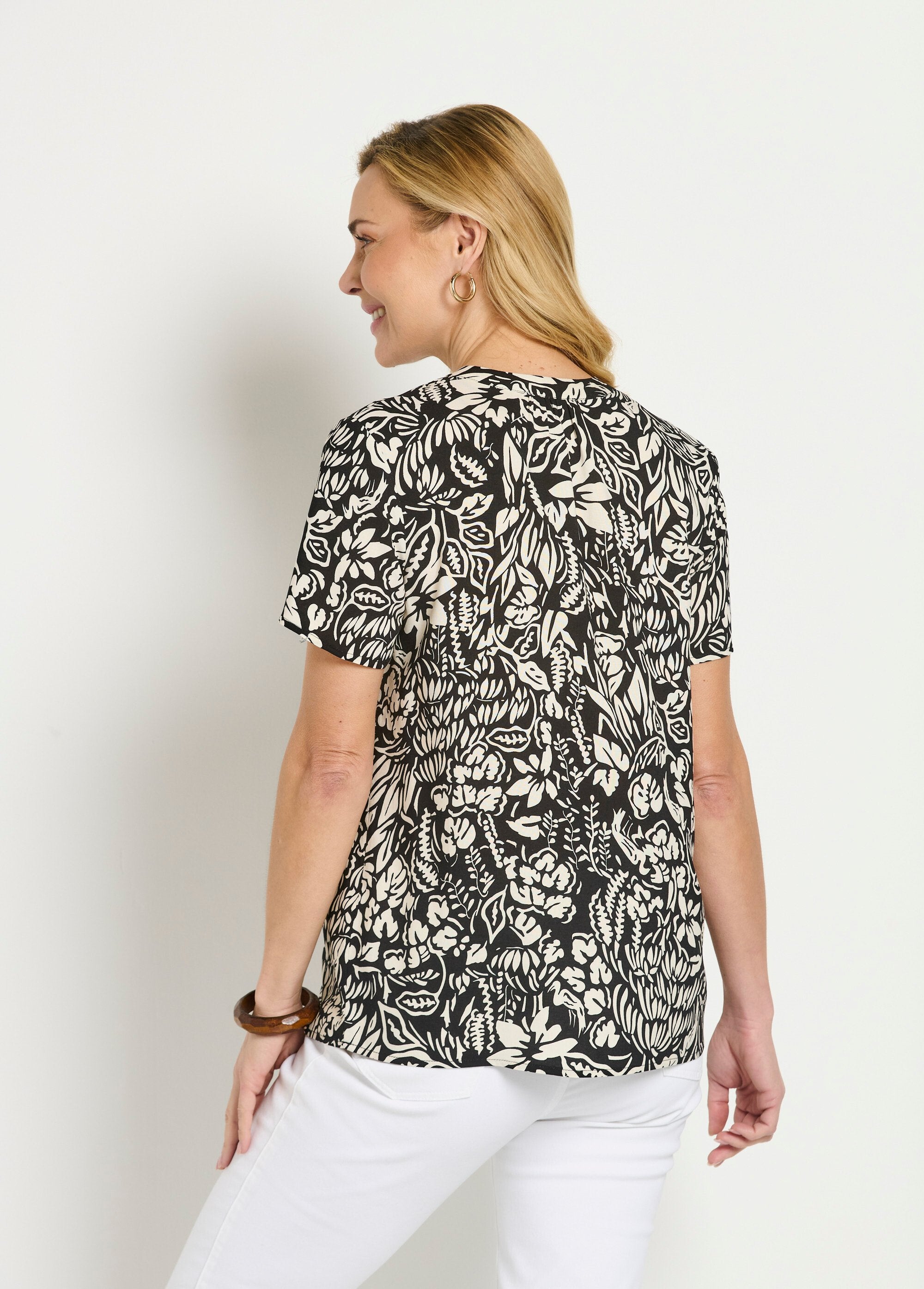 Gebloemde_of_effen_lange_uitlopende_tuniek_Noir_et_ecru_DO1_slim