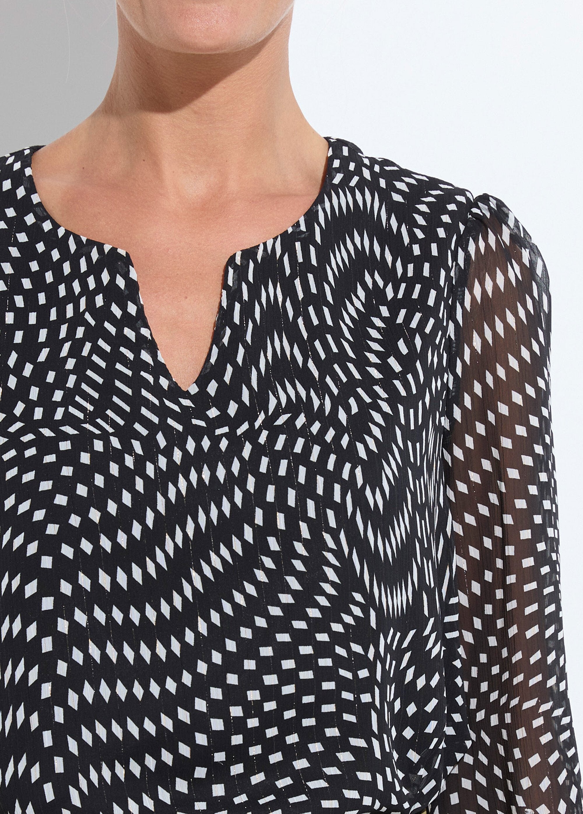 Tuniek_van_voile_met_lange_mouwen_Noir_et_blanc_DE1_slim