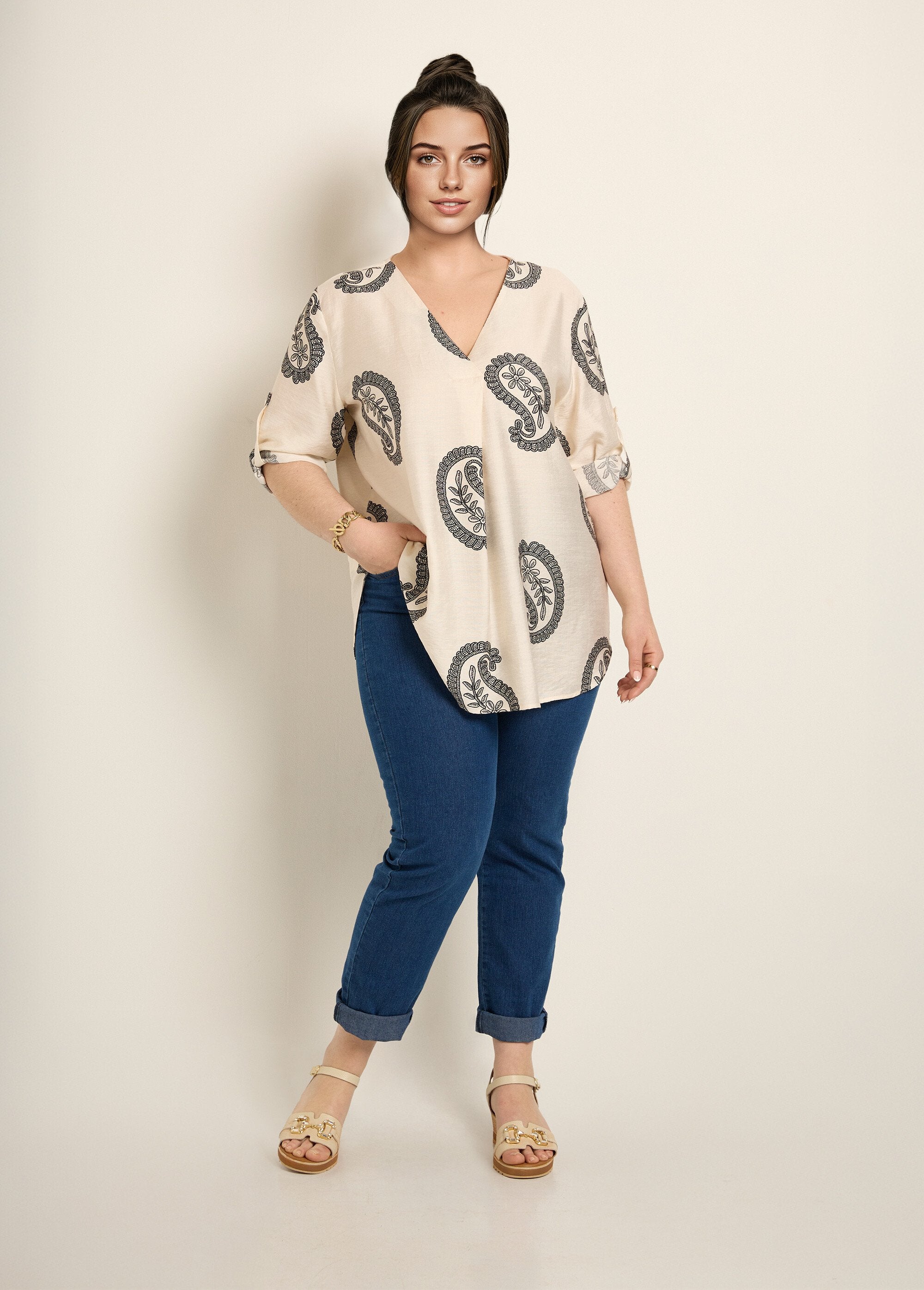 Etnische_tuniek,_lange_mouwen_Ecru_SF1_curvy