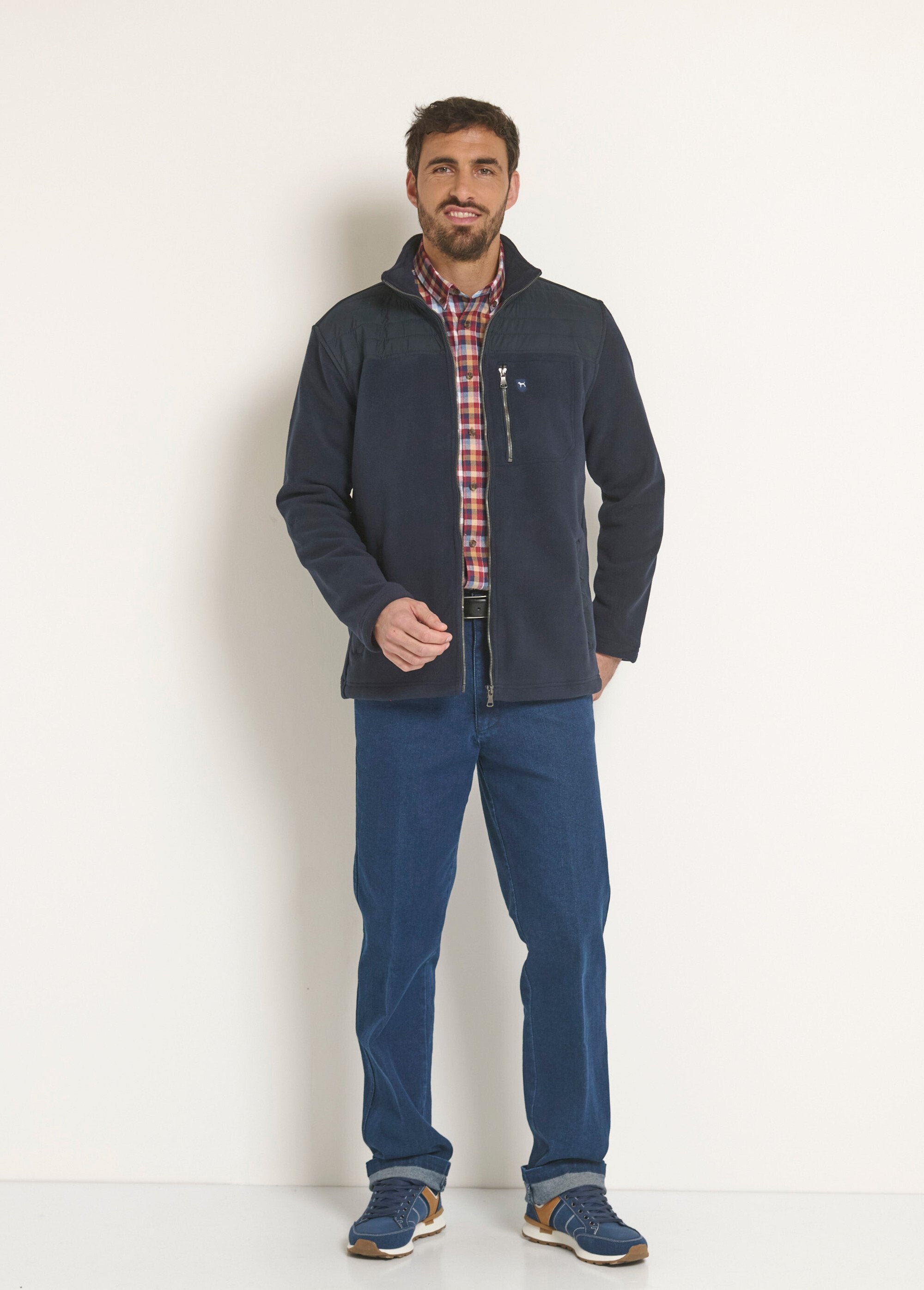 Fleecejack_met_rits_en_schouderstuk_Marine_SF1_slim