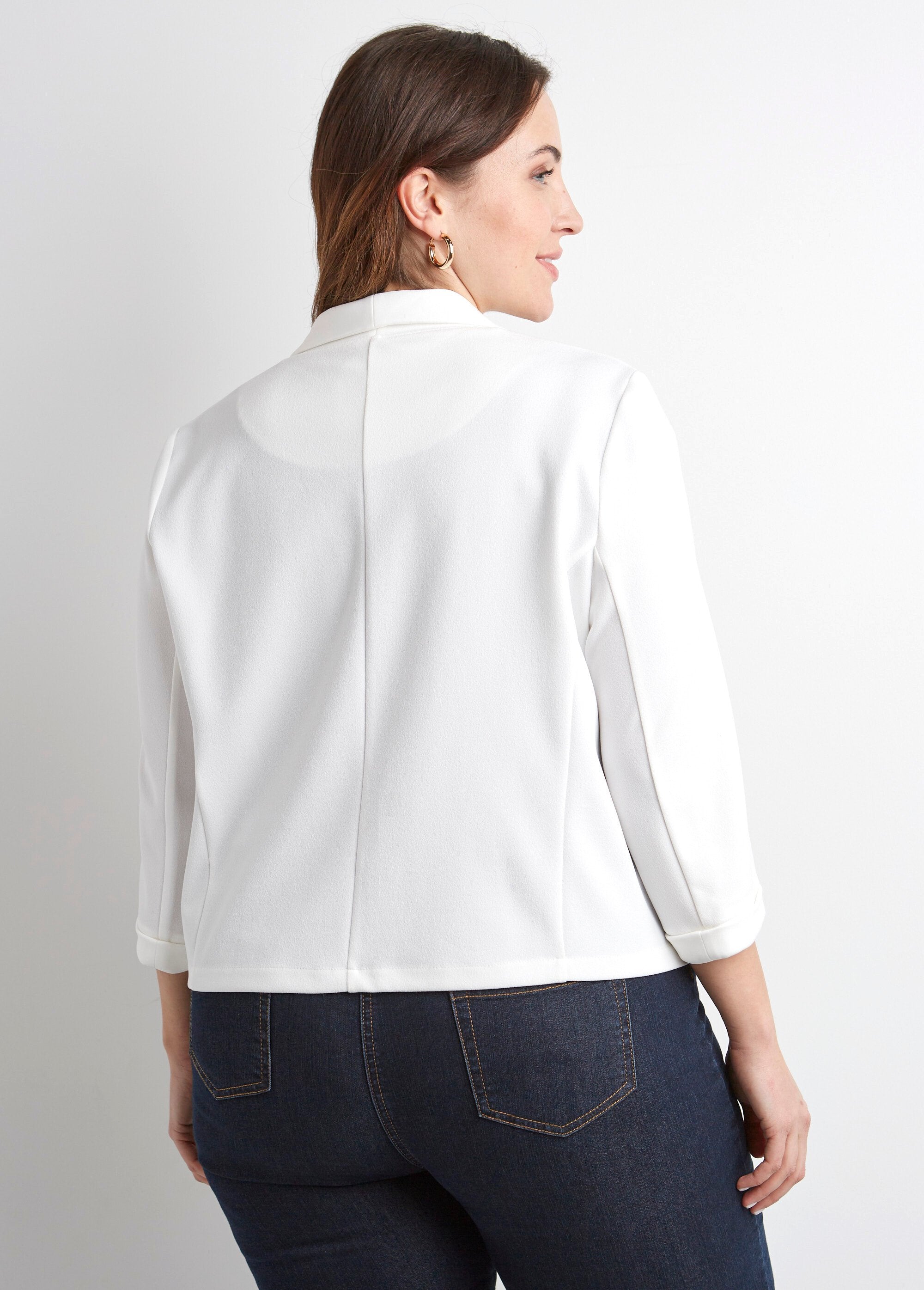 Effen_kort_smokvest_3/4_mouwen_Blanc_DO1_curvy