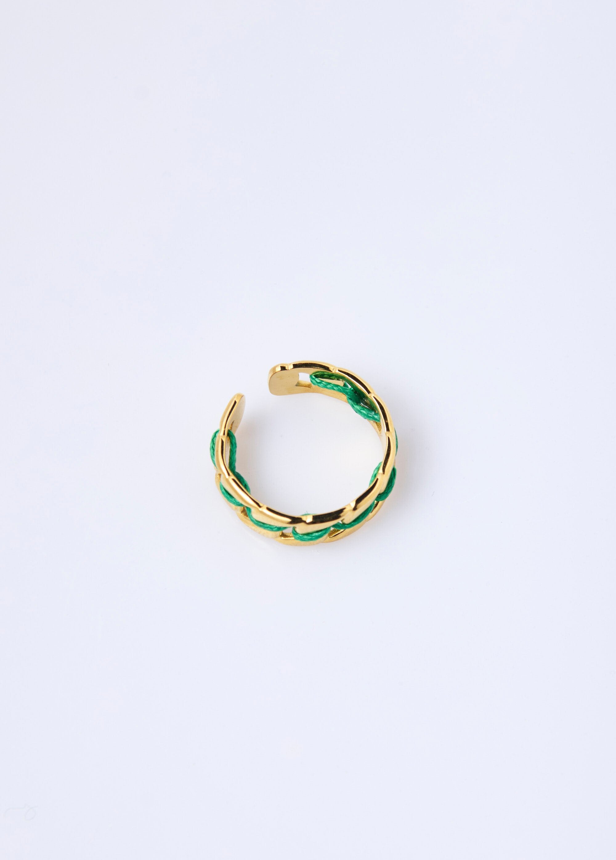 Roestvrijstalen_ring_met_gekleurde_schakel_Dore_et_vert_DE1_slim
