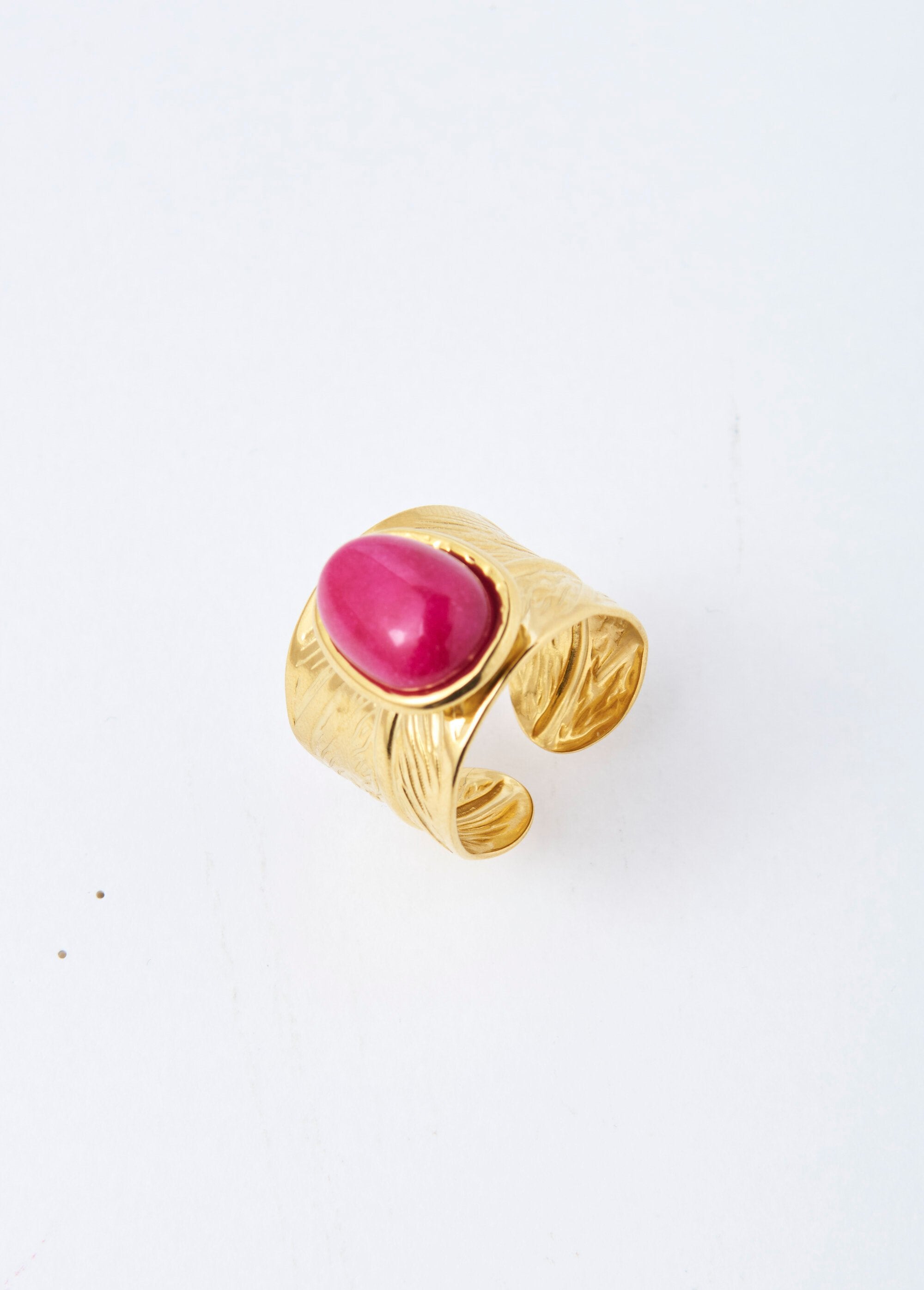 Bague_feuille_acier_inox_avec_pierre_Fuchsia_FA1_slim