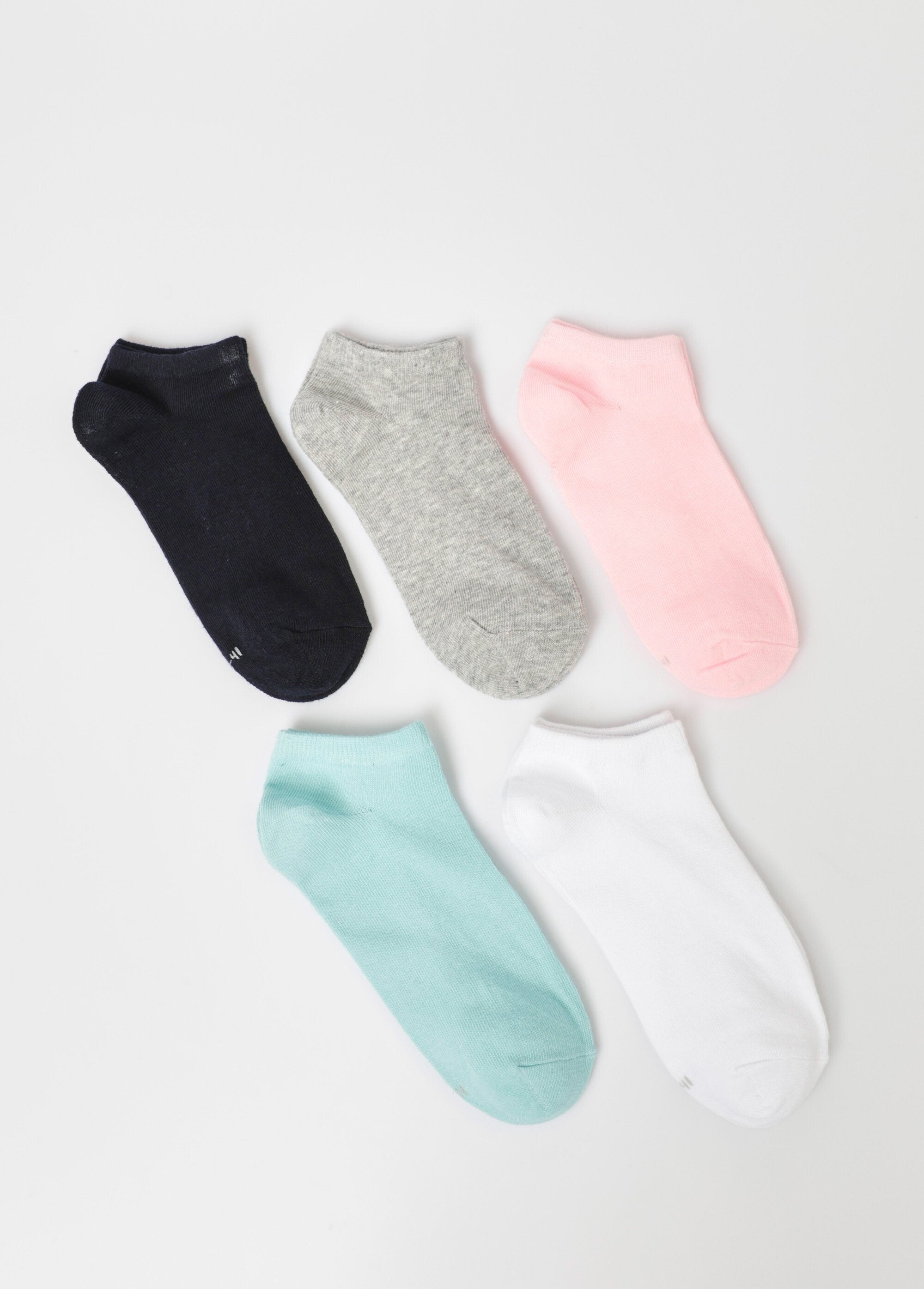 Set_van_5_lage_sokken,_pastel_Assortis_turquoise_DE1_slim