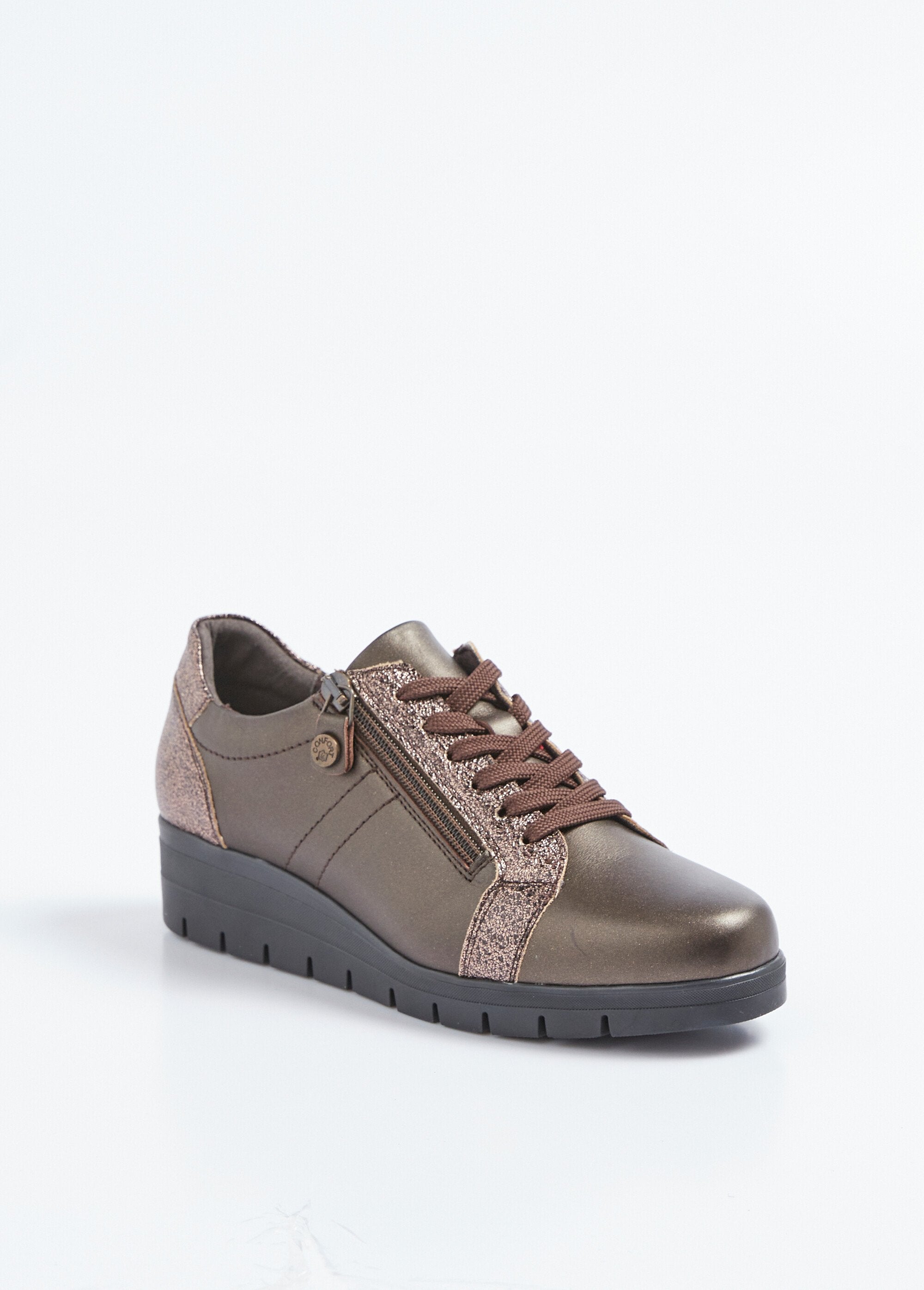Sportschoenen_met_vetersluiting_in_twee_materialen_en_comfortbreedte_met_ritssluiting_Bronze_FA1_slim