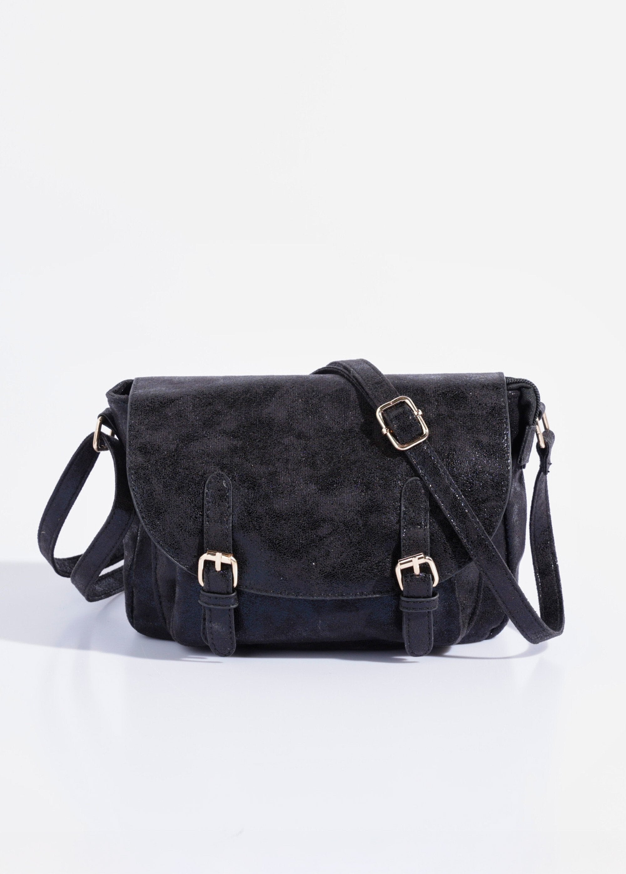 Iriserende_schoudertas_met_flap_met_2_gespen_Noir_FA1_slim