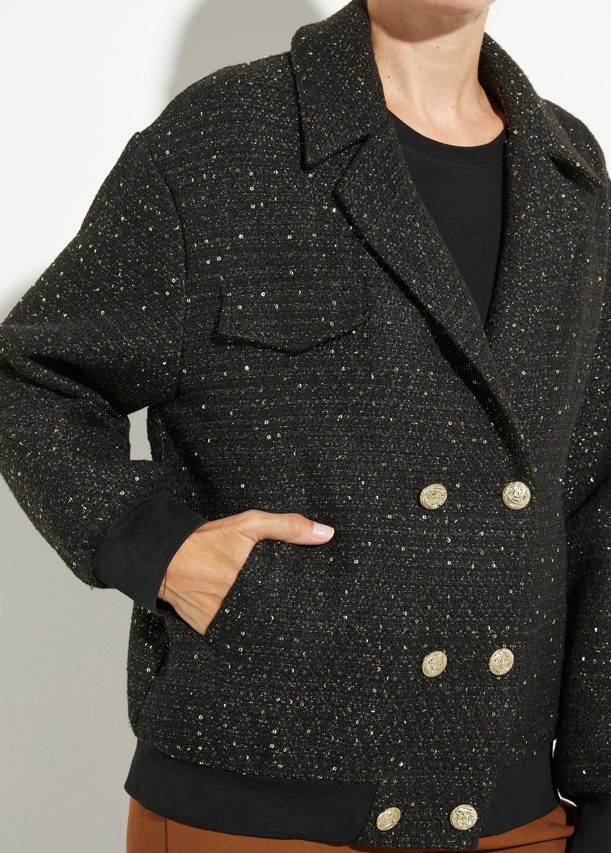 Tweed_teddy_jas_met_couture_details_Noir_DE2_slim