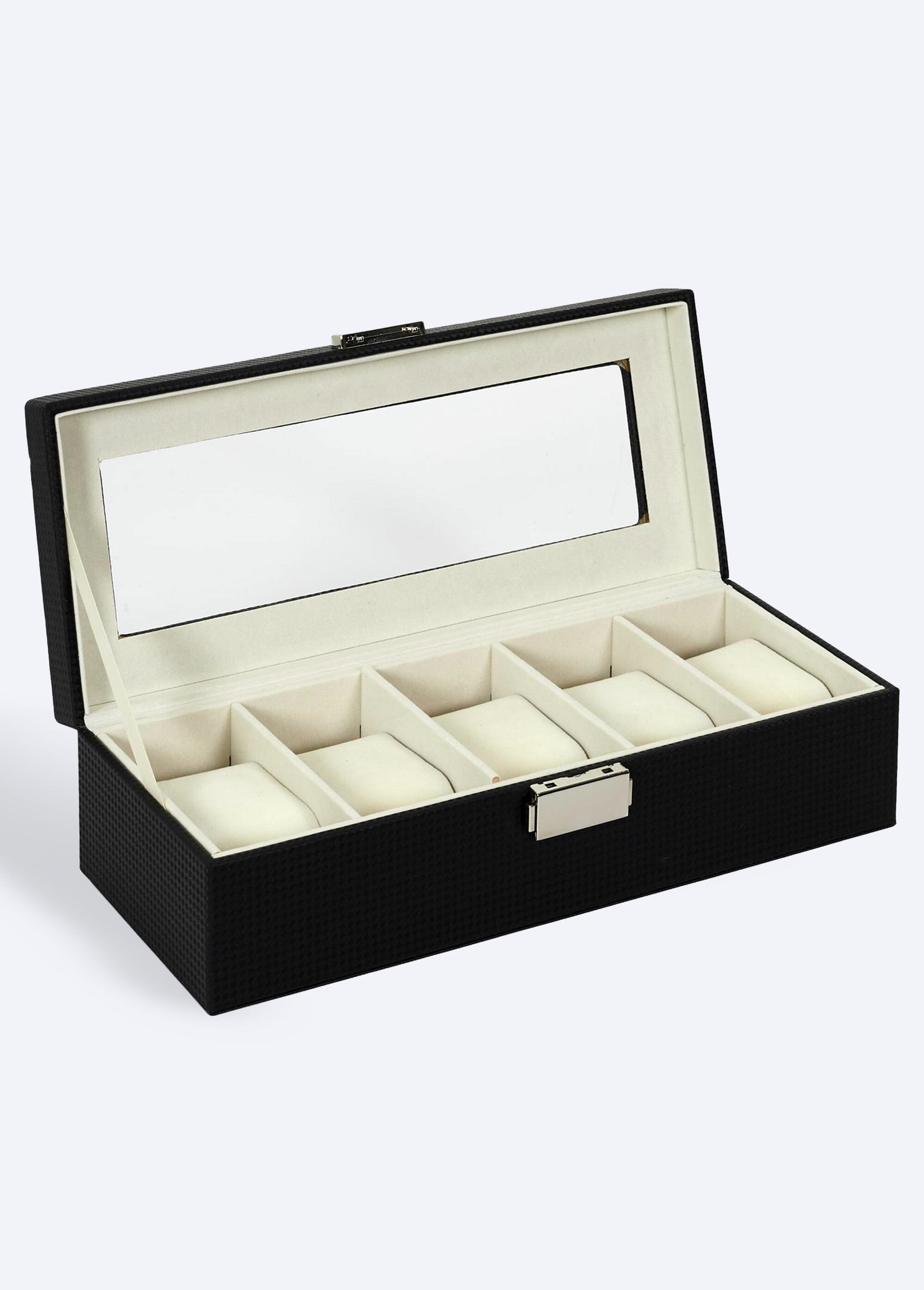 Opbergdoos_van_imitatieleer_5_horloges_Noir_FA1_slim