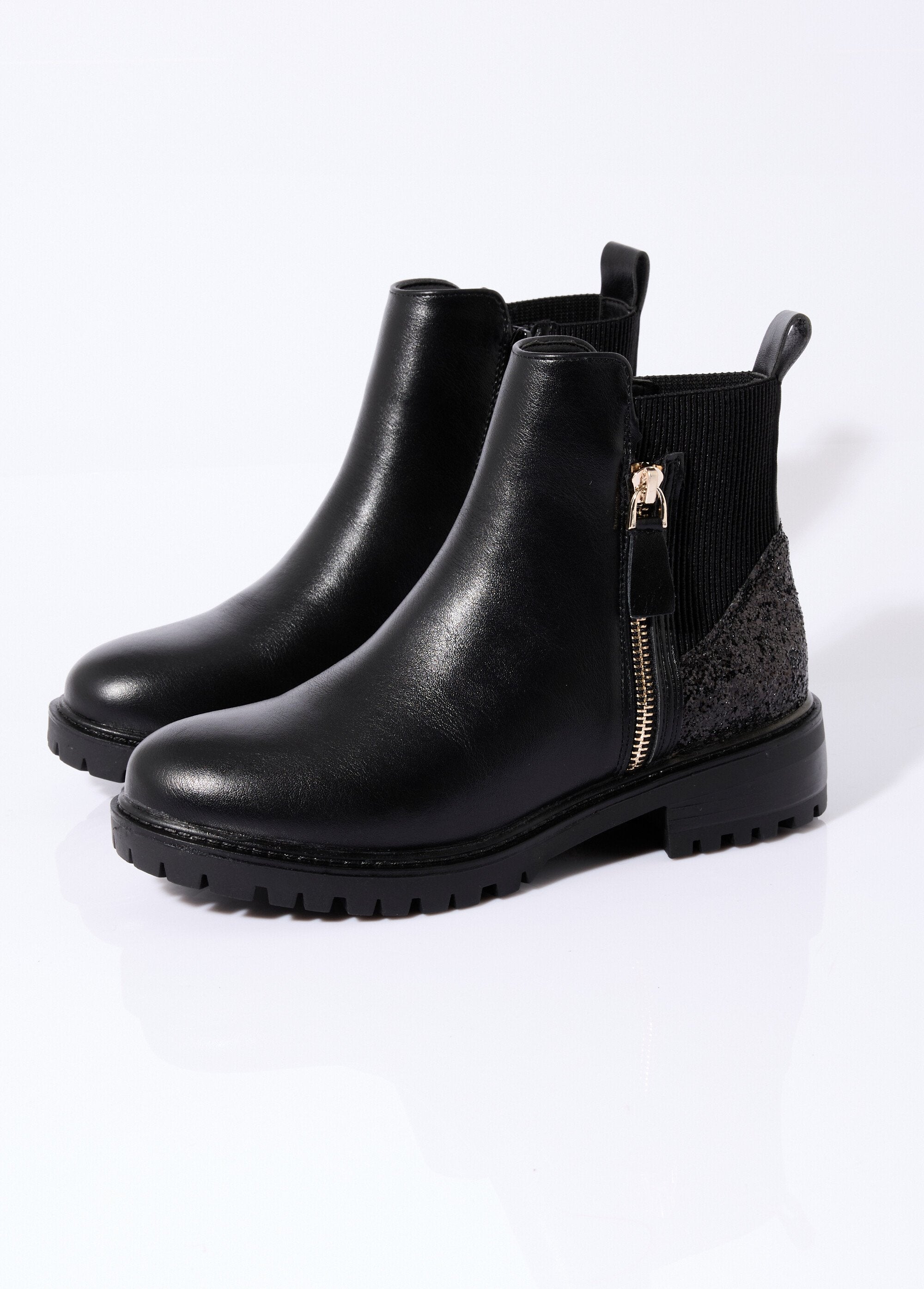 Boots_zippées_plates_talon_sequins_Noir_DE1_slim