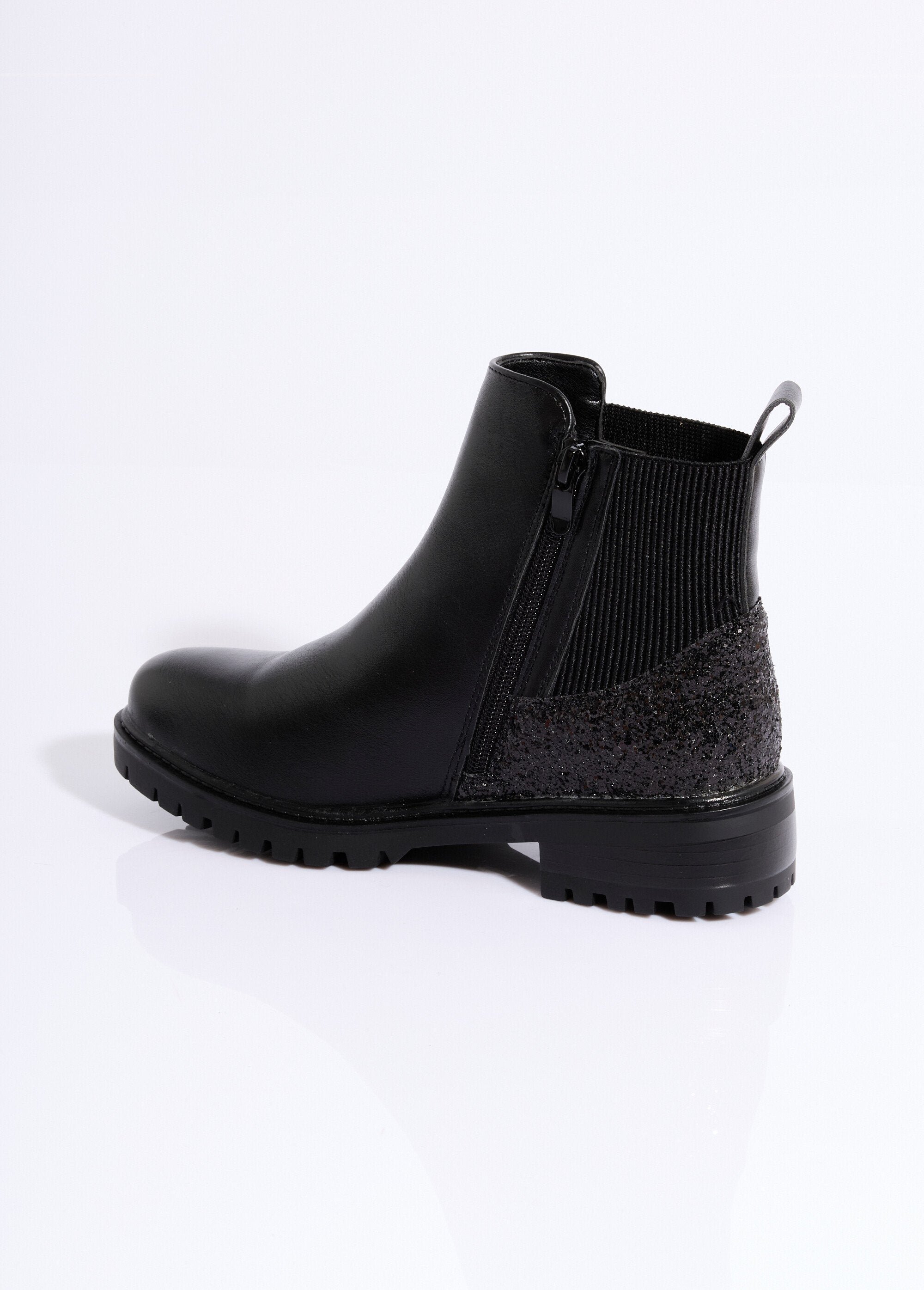 Boots_zippées_plates_talon_sequins_Noir_DO1_slim