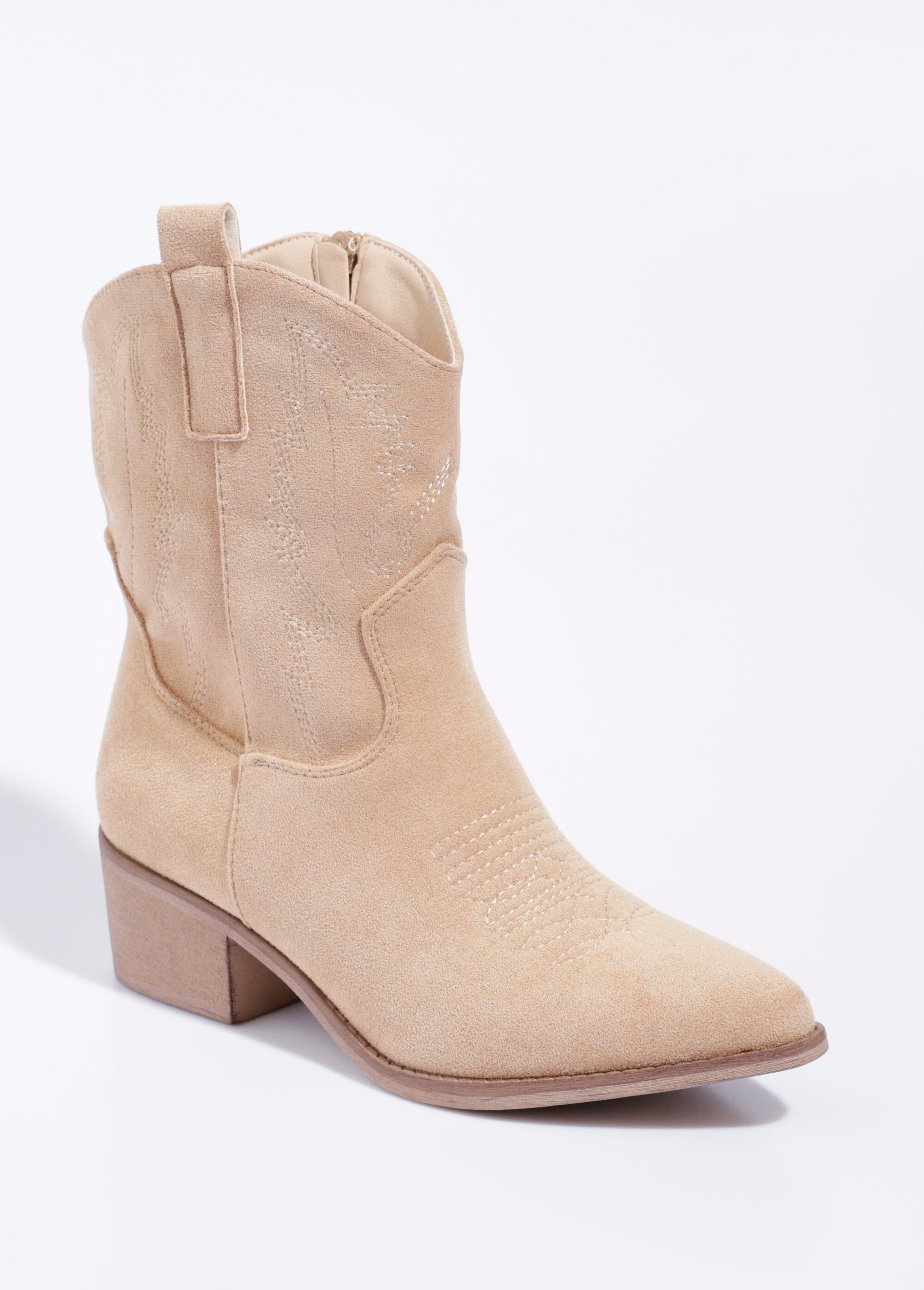 Bottines_suédine_à_talon,_façon_western_Beige_FA1_slim