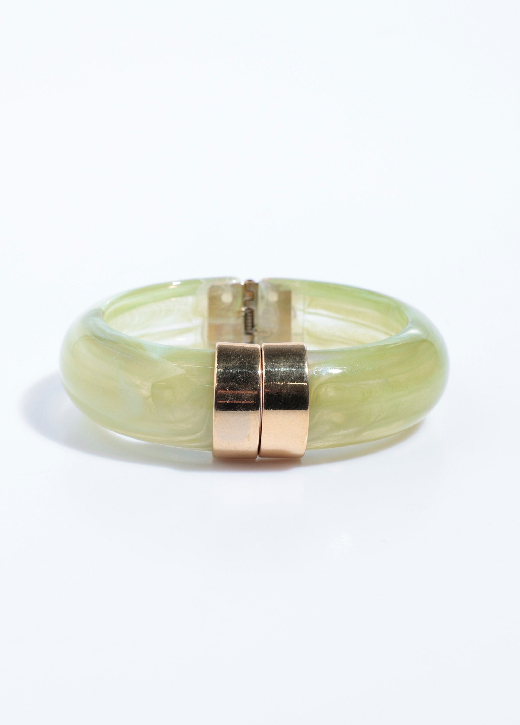 Halfharde_gemarmerde_en_roestvrijstalen_armband_Vert_FA1_slim