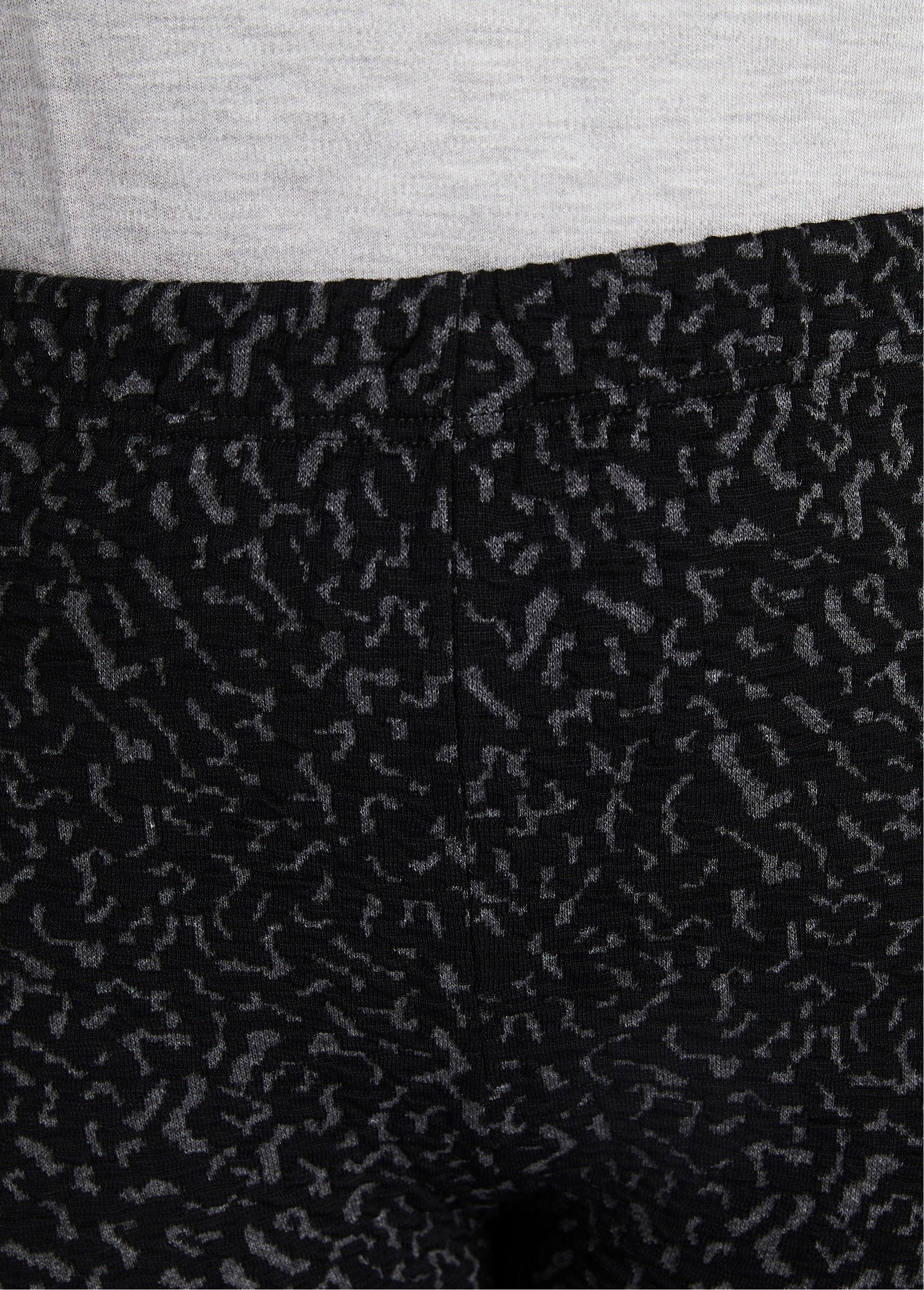 Legging_met_elastische_taille,_effen_of_tweekleurig_Grijs_en_zwart_DE2_curvy