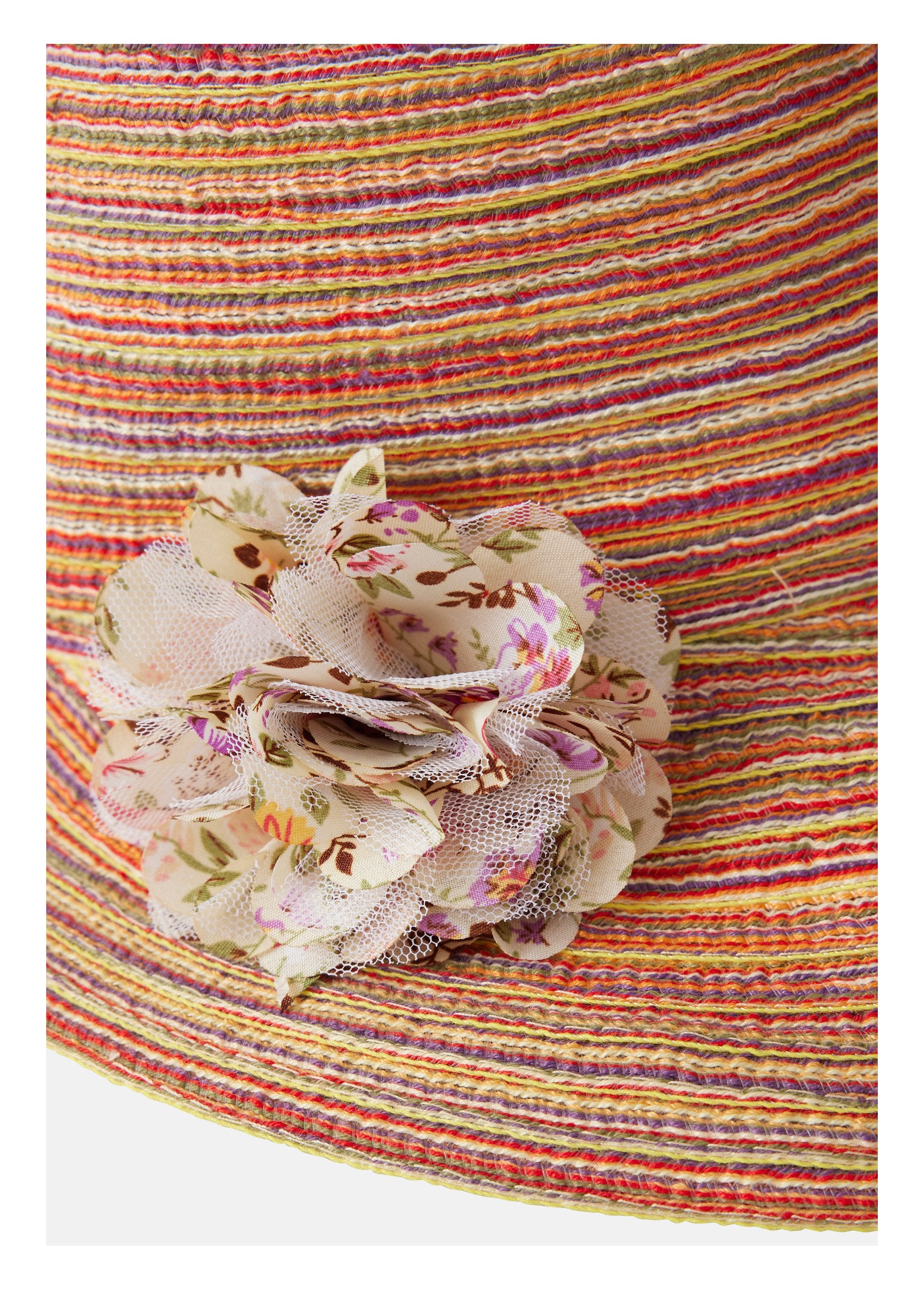 Veelkleurige_geweven_pet_met_bloem_Veelkleurig_DE2_slim