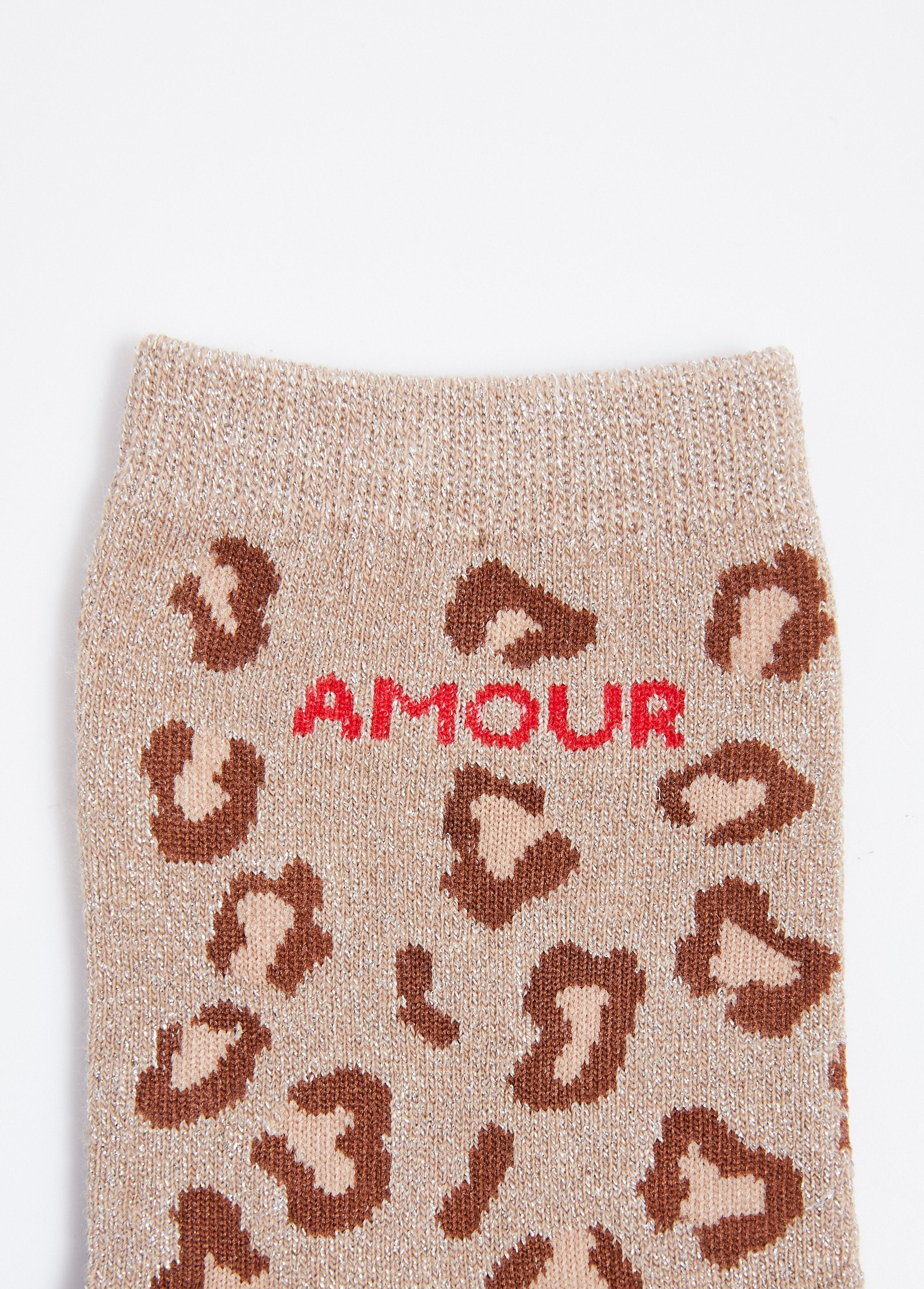 AMOUR_sokken,_metallic_luipaardprint_Beige_DE2_slim