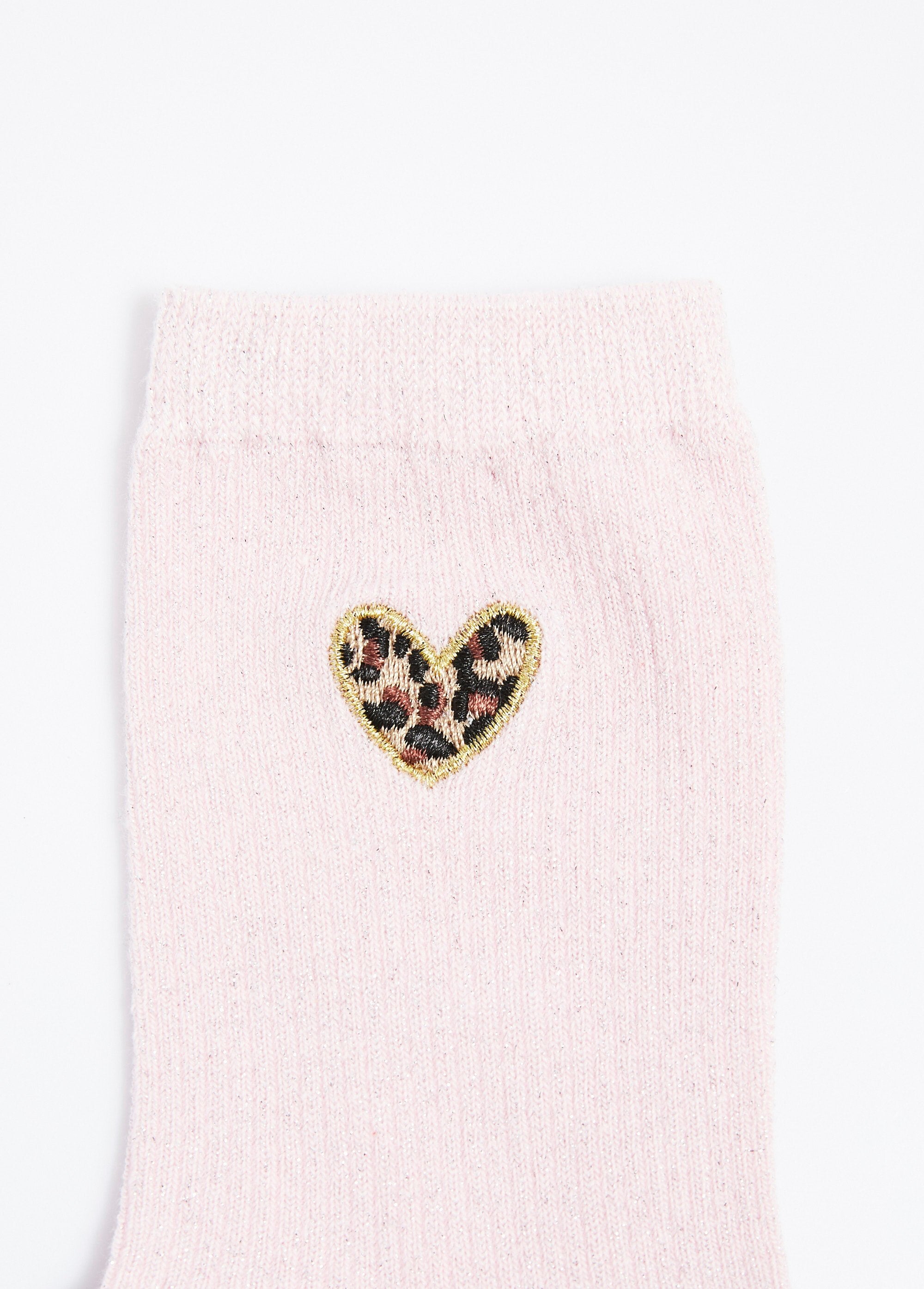 Fijn_geribde_panter_hart_sokken_Rose_DE2_slim