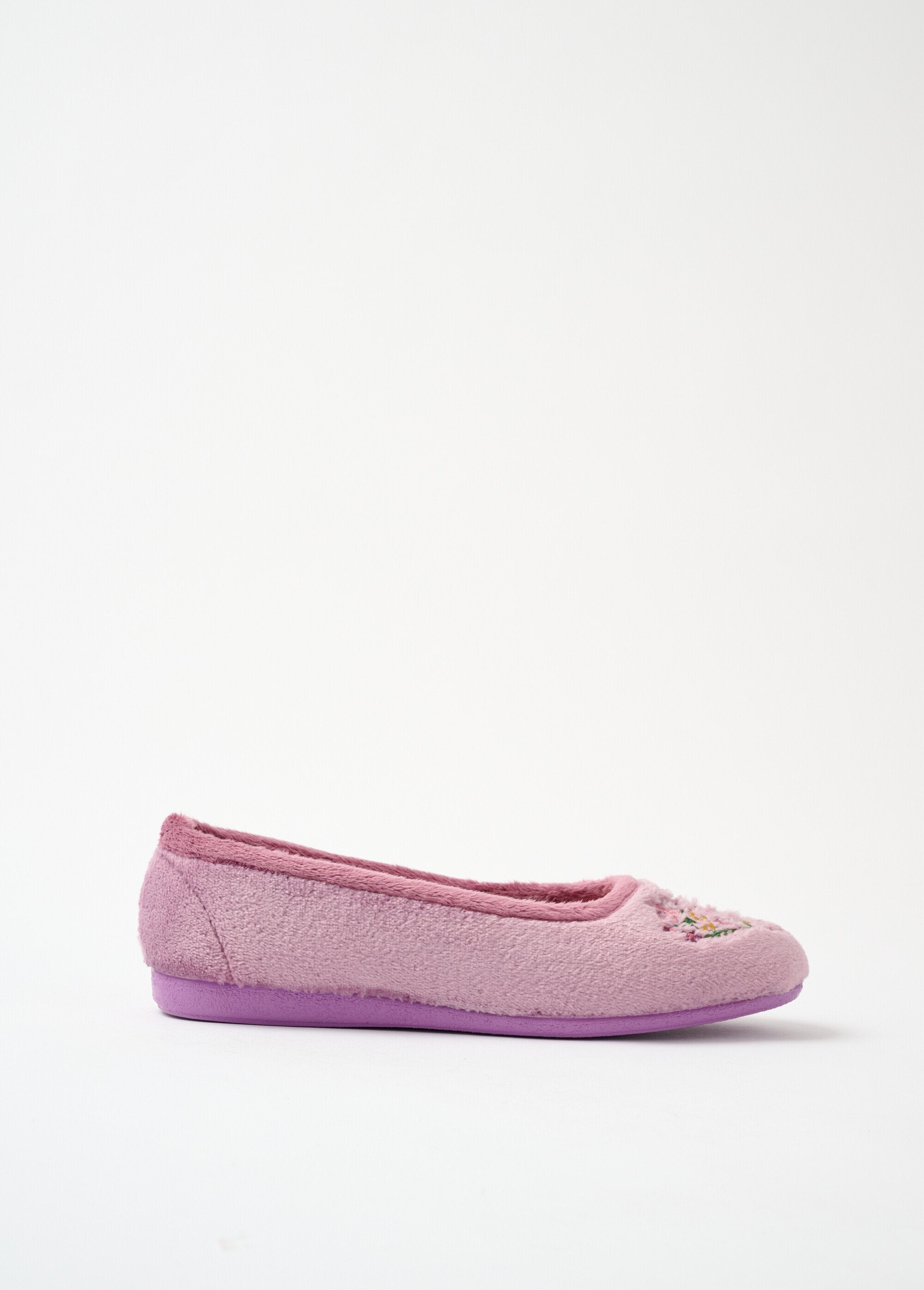 Ballerina_pantoffels_pluche_comfort_wijdte_Rose_DR1_slim