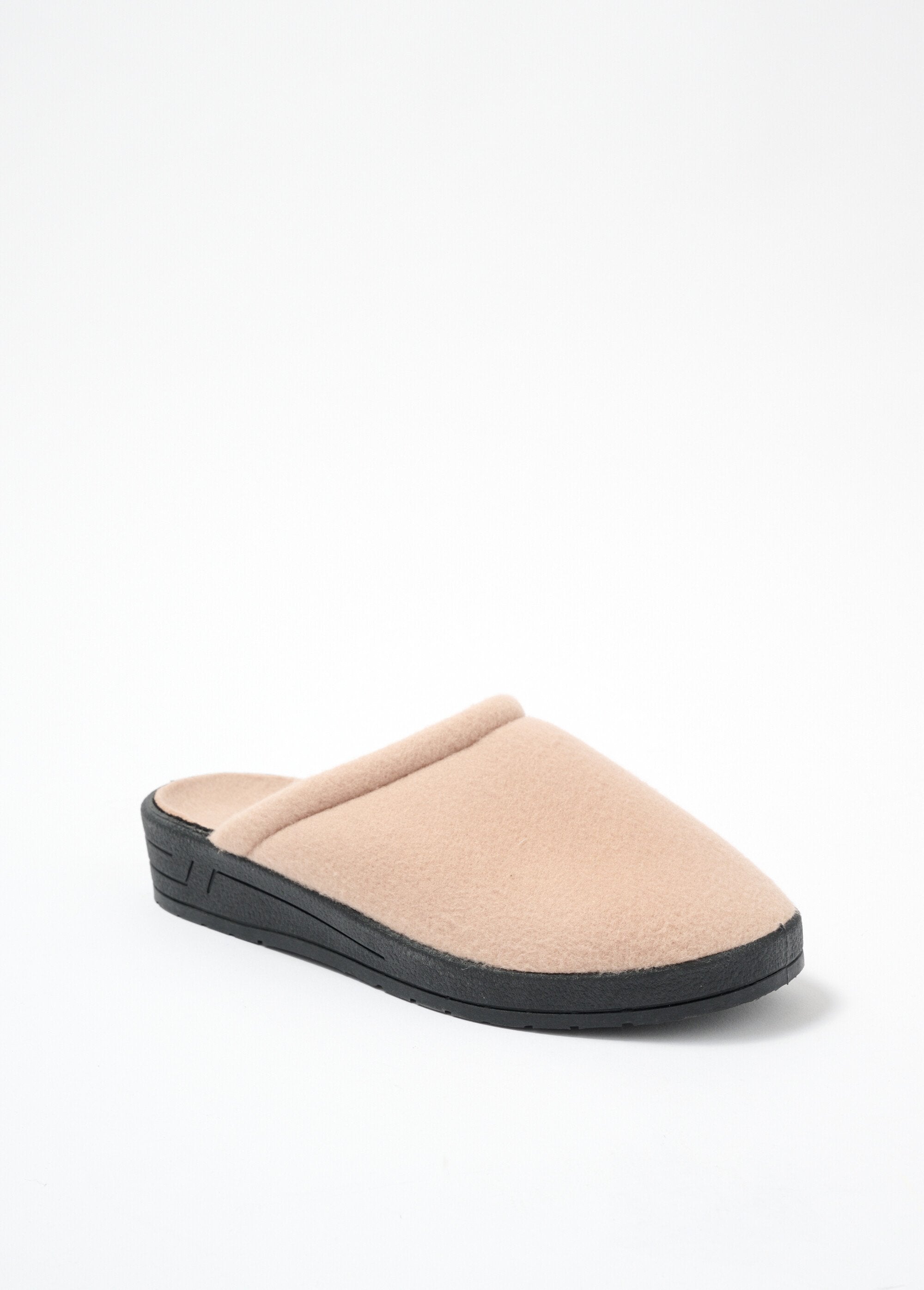 Gemengde_muiltjes_comfort_breedte_fleece_pantoffels_Camel_FA1_slim