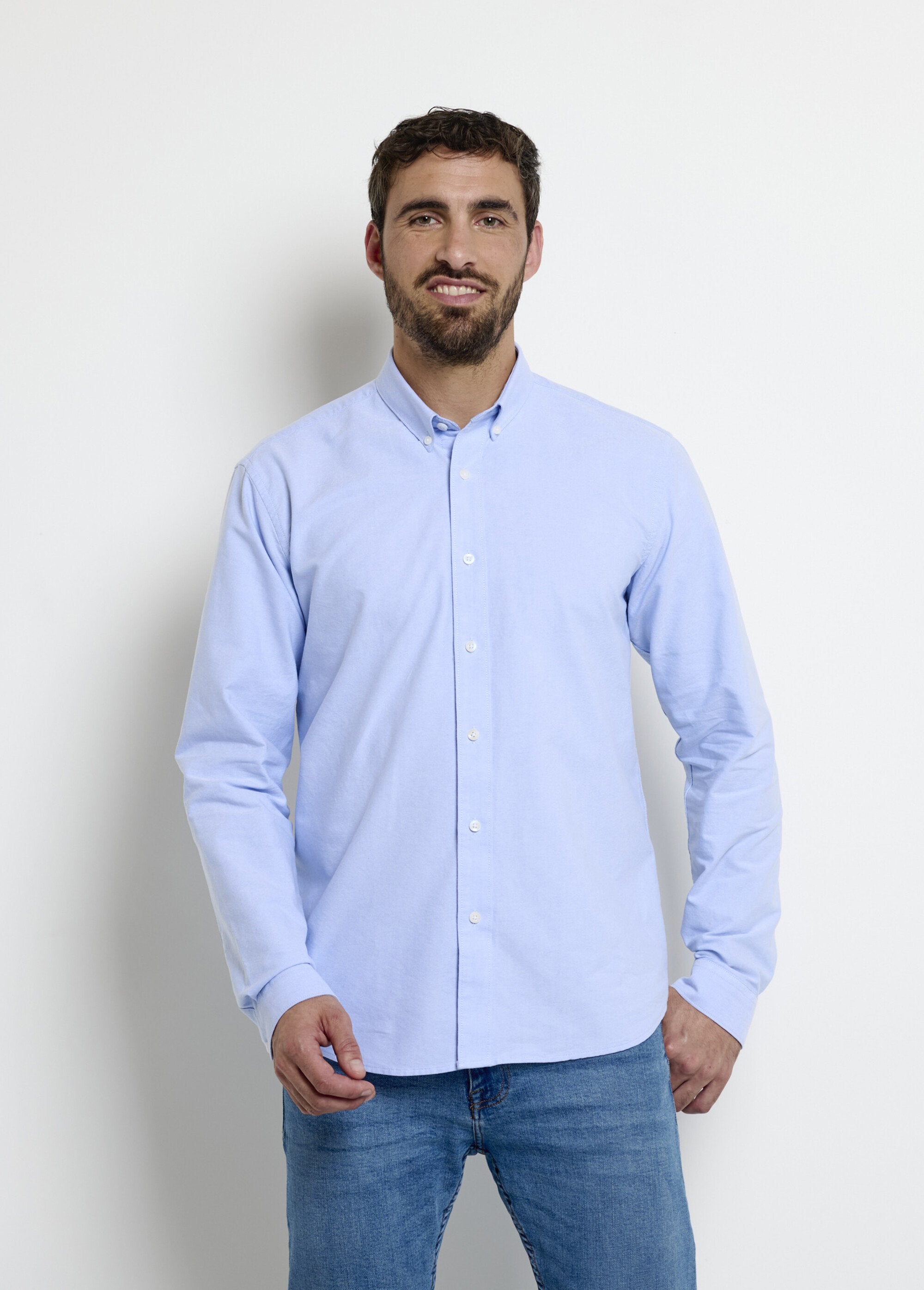 Klassiek_oxford_overhemd_met_button-down_kraag_Bleu_FA1_slim