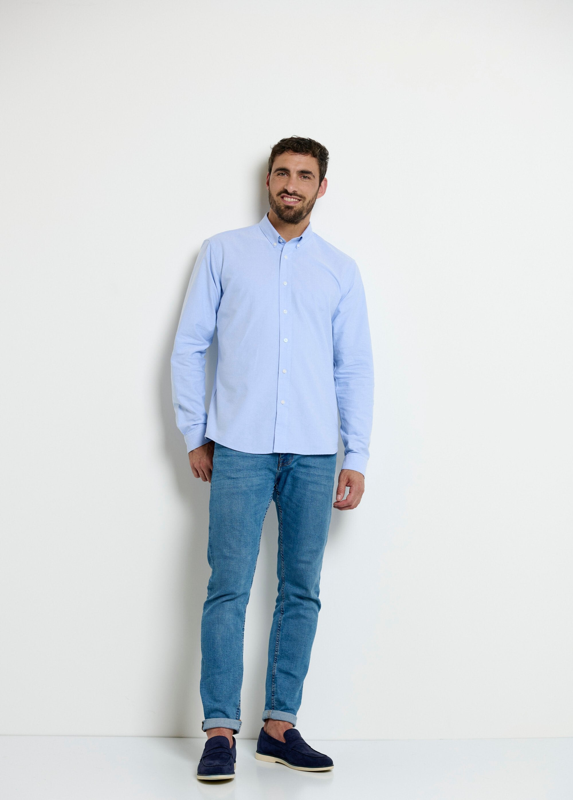 Klassiek_oxford_overhemd_met_button-down_kraag_Bleu_SF1_slim