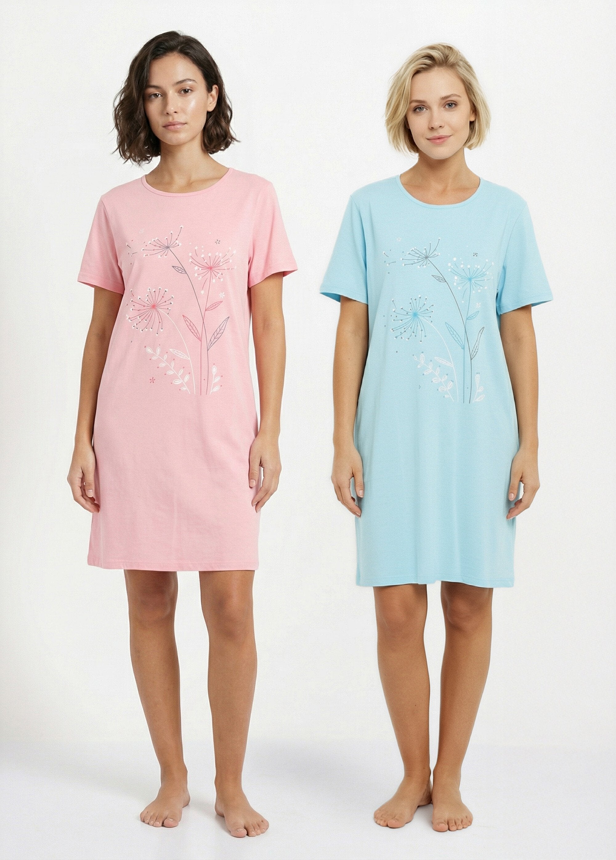 Kort_effen_katoenen_nachthemd_-_set_van_2_Assortis_lot2_FA1_slim